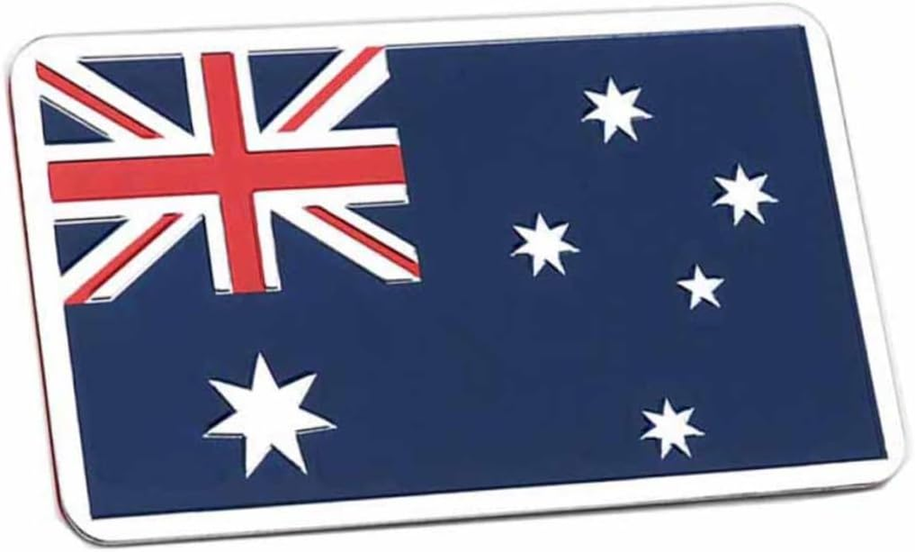 SUPVOX Metal Car Stickers Australia Flag Stickers for National Flag Car Stickers Nameplate Bumper image number 1