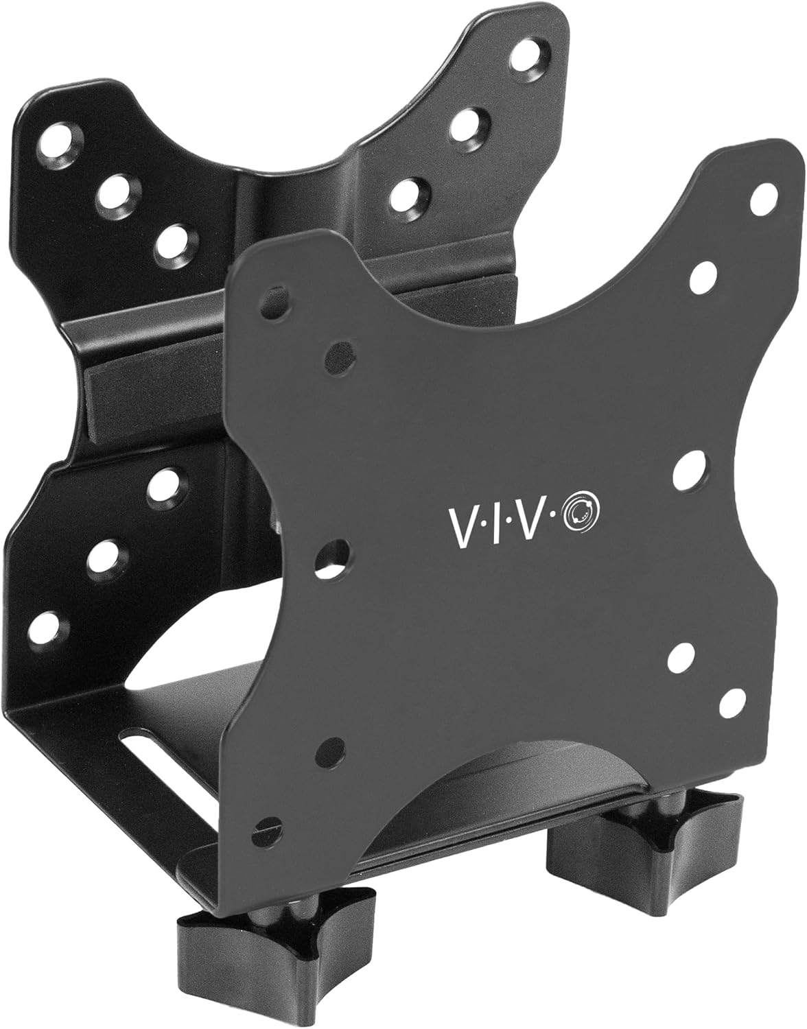 VIVO Adjustable Thin Client Mini PC Mount Bracket, CPU VESA under Desk and Monitor Arm Computer Holder, Black, MOUNT-PC05C image number 1