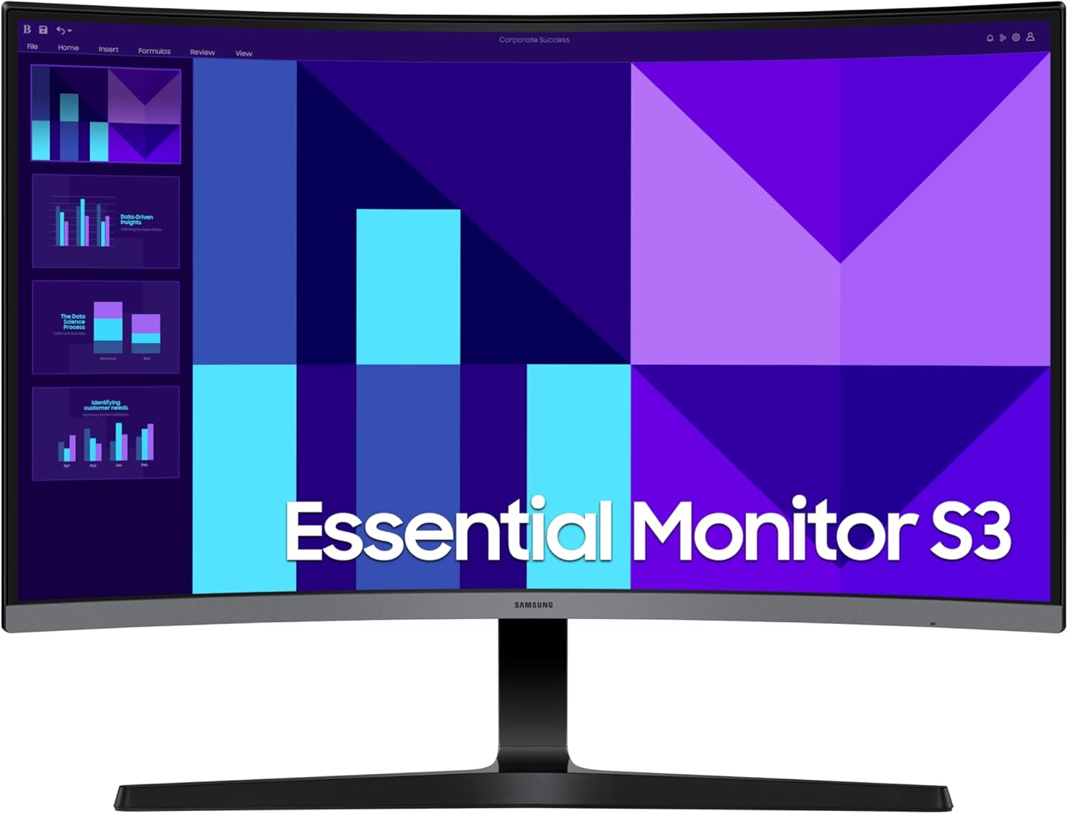 Samsung 32 Inch S39SD Curved Monitor| 1920X1080 HDMI| D-Sub| 100Hz| Eye Saver Mode| Built in Speakers image number 5