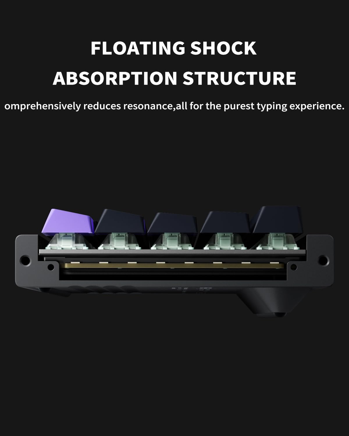 Nuphyx BH65 All-Aluminum Magnetic Switch Gaming Keyboard,65% 68Keys RGB Rapid Trigger Wired Custom Hall Effect Keyboard,Pbt Keycaps,Actuation Point Adjustable,8K Hz Polling Rate-Magnetic Jade Gaming image number 5