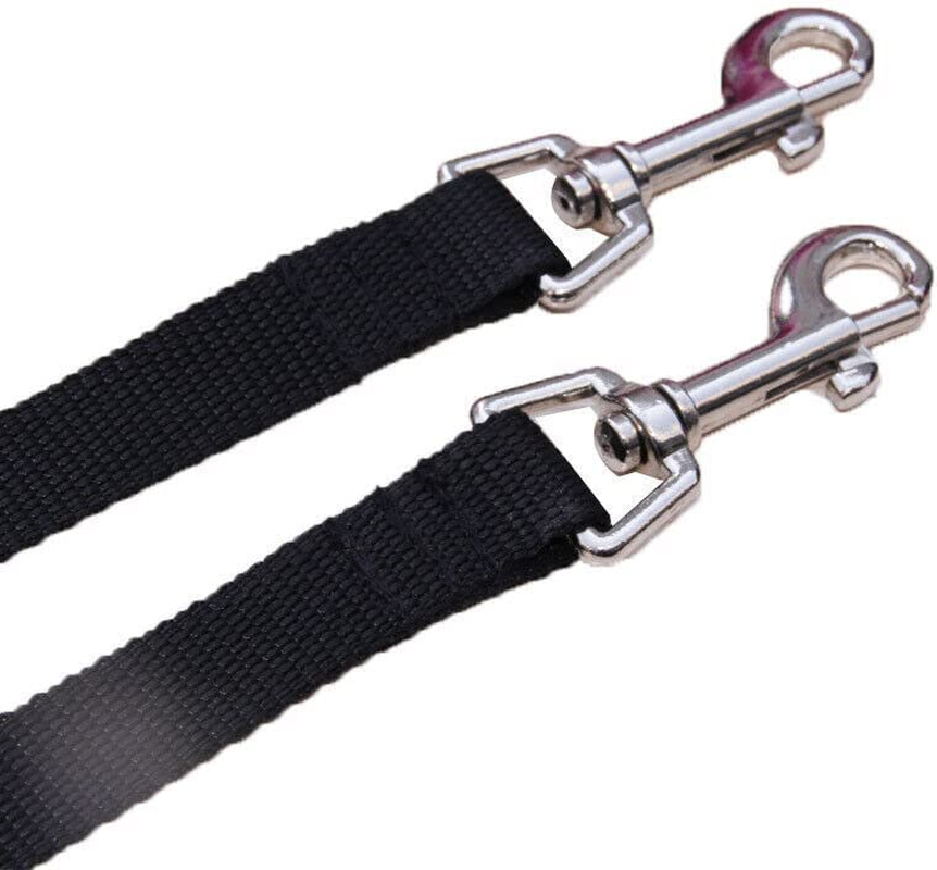 2 Way Double Dual Dog Leash Lead Walk 2 Dogs with One Lead Coupler Nylon Harness - Blue image number 2