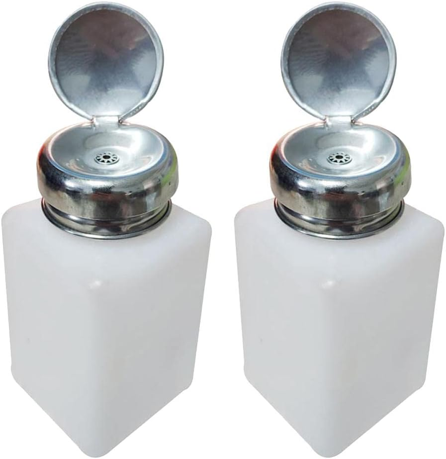 2X Nail Polish Makeup Remover Press Bottle Solvent Pump Dispenser image number 5