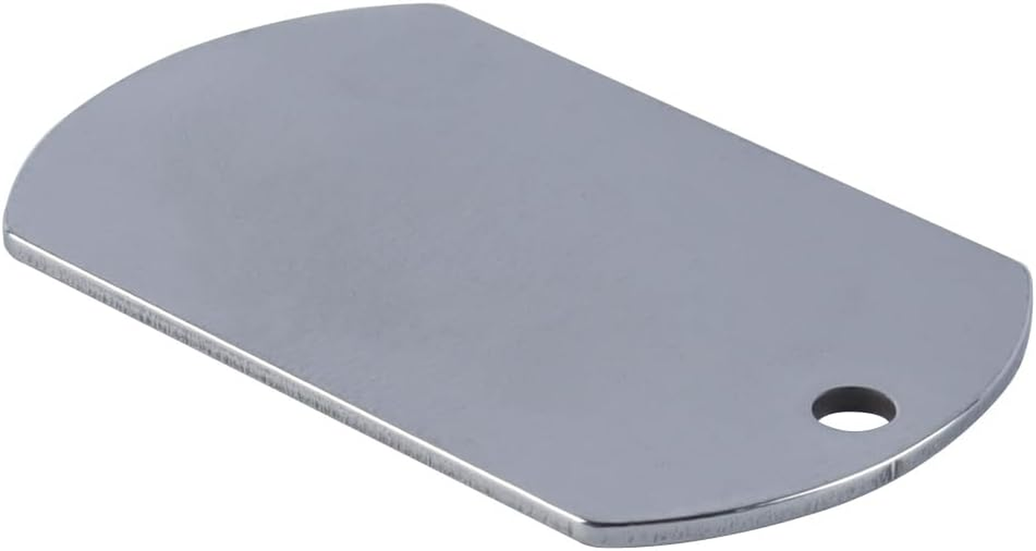 Orivin 24 Pieces Stainless Steel Dog Tag Engraving Blanks Blank Dog Tag Tags Key Rings round DIY Key Ring for Crafts image number 2