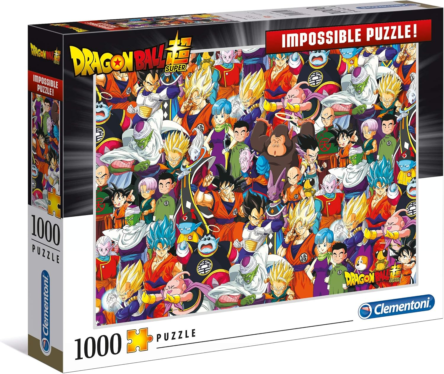 Clementoni Jigsaw Puzzle Impossible Dragon Ball 1000 Pieces - Puzzle for Adults 14-99 Years, Men/Women, Hard Jigsaw, Difficult Puzzle, Made in Italy, 39489 image number 1