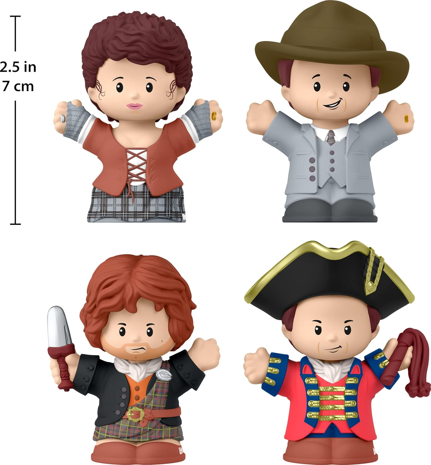 Fisher-Price Little People Collector Outlander TV Show Special Edition Set for Adults & Fans, 4 Figures in a Display Package image number 1