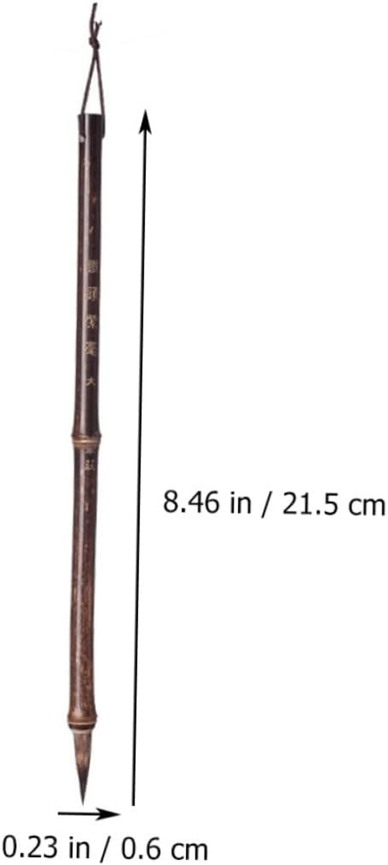 Operitacx Traditional Calligraphy Brush Pen for Beginners and Professionals Smooth Writing Purple Hair Bamboo Handle Calligraphy Art Practice image number 6