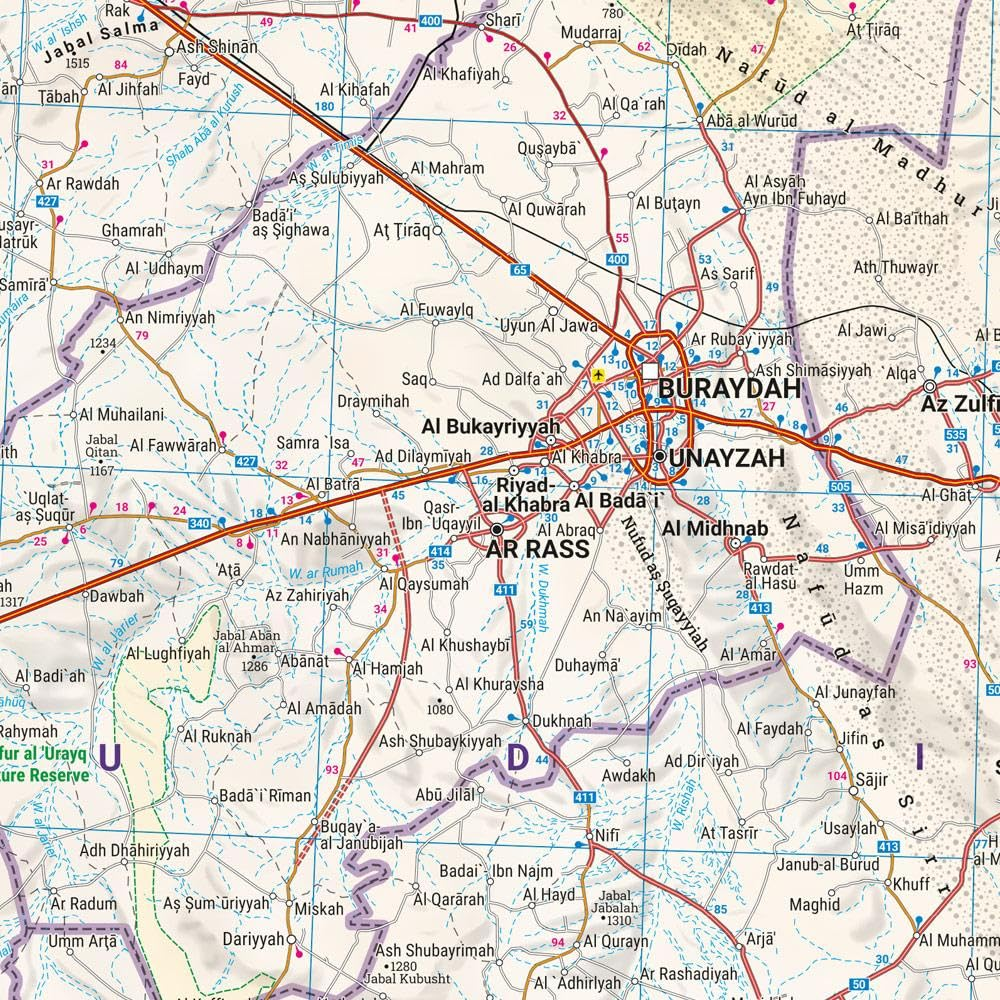 Saudi Arabia Road Map: AK 106-24 image number 2