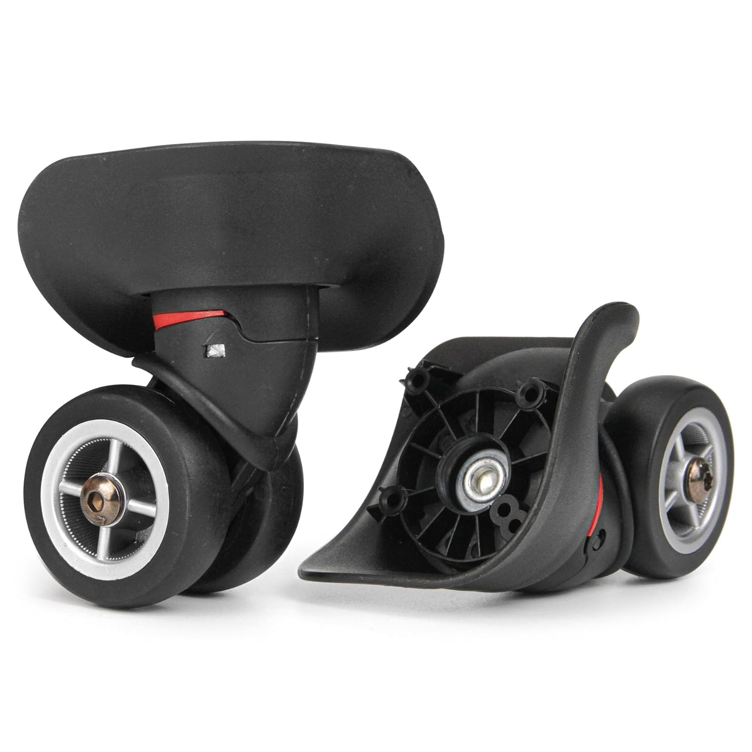 Luggage Wheels Replacement Kit, Spinner 360 Degree Wheels for Travel, Suitcase Plastic Repair Wheel Set, Mute Wheels Pack of 2 image number 1