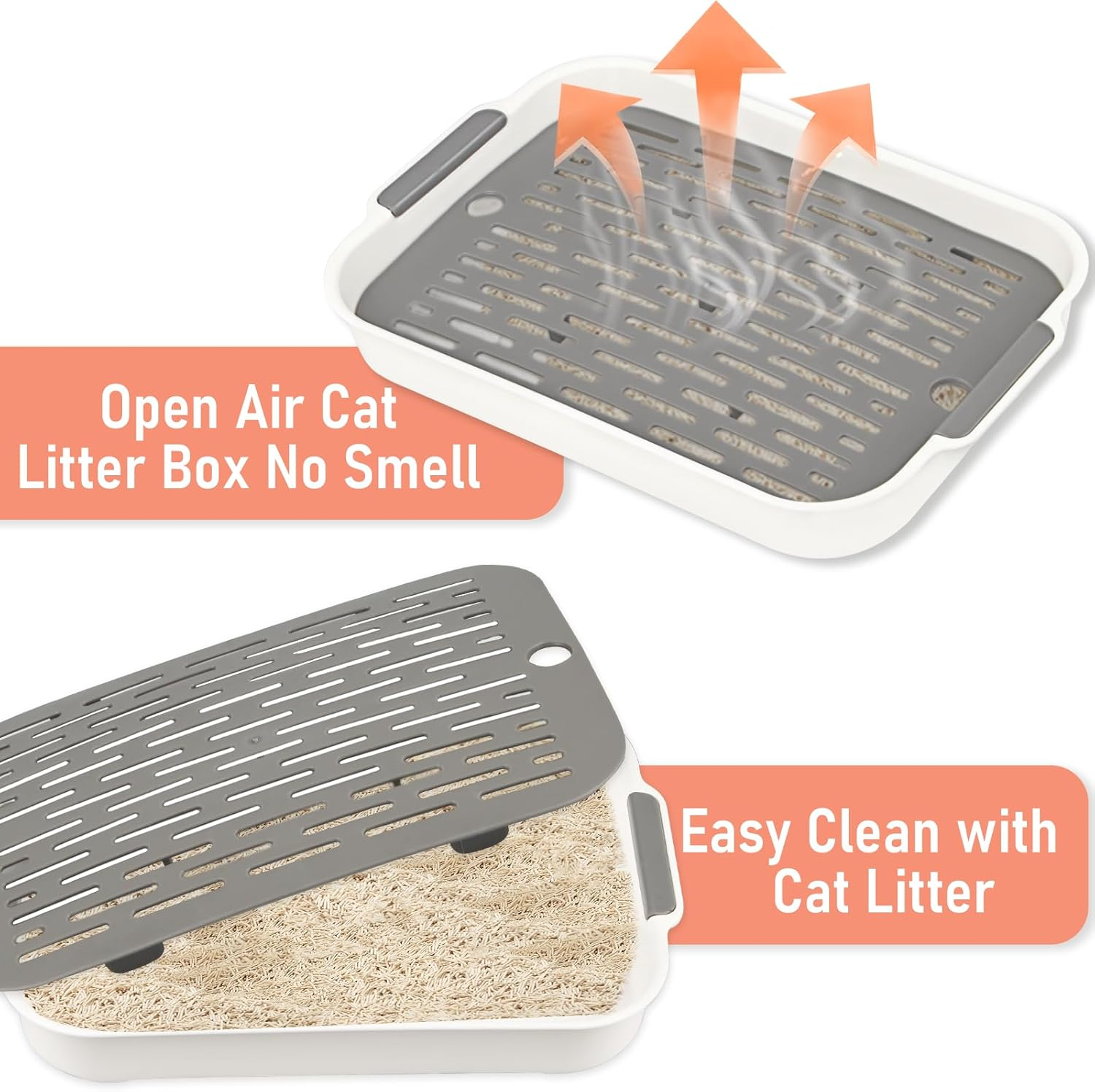 Tray, Pet Toilet, Cat Litter Tray, Small, Rabbit Cat Litter Tray, Cat Litter Tray without Lid, Toilet Corner for Small Animals, Rabbits, Guinea Pigs