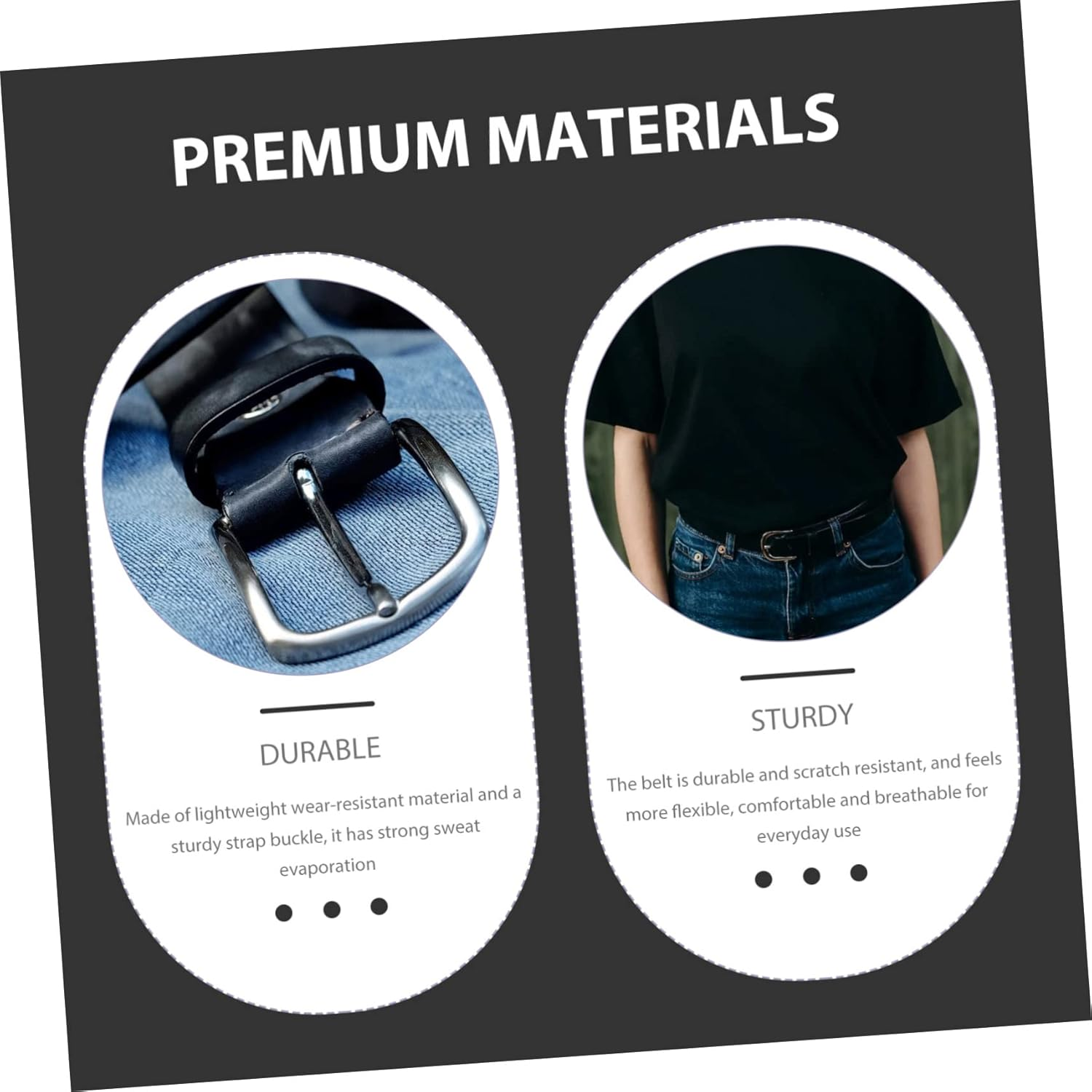 Gatuida Hidden Money Belt for Travel Women and Men, Invisible Waist Wallet Secure Hidden Pocket, Lightweight Adjustable Outdoor Running Travel Belt 120Cm Black image number 2