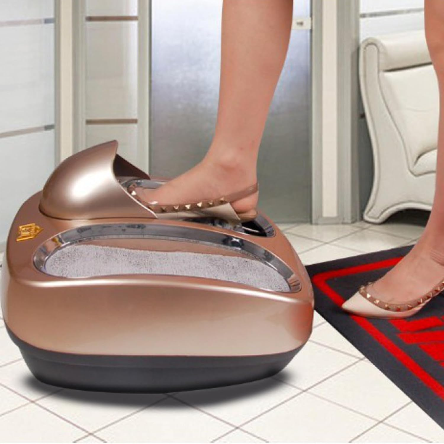 Sole Cleaning Machine, Smart Shoes Sole Cleaner, Fully Automatic Shoe Sole Cleaning Machine, No Shoe Covers Required Household Shoes Cleaning Equipment, Intelligent Automatic Induction Shoe Cleaner image number 1