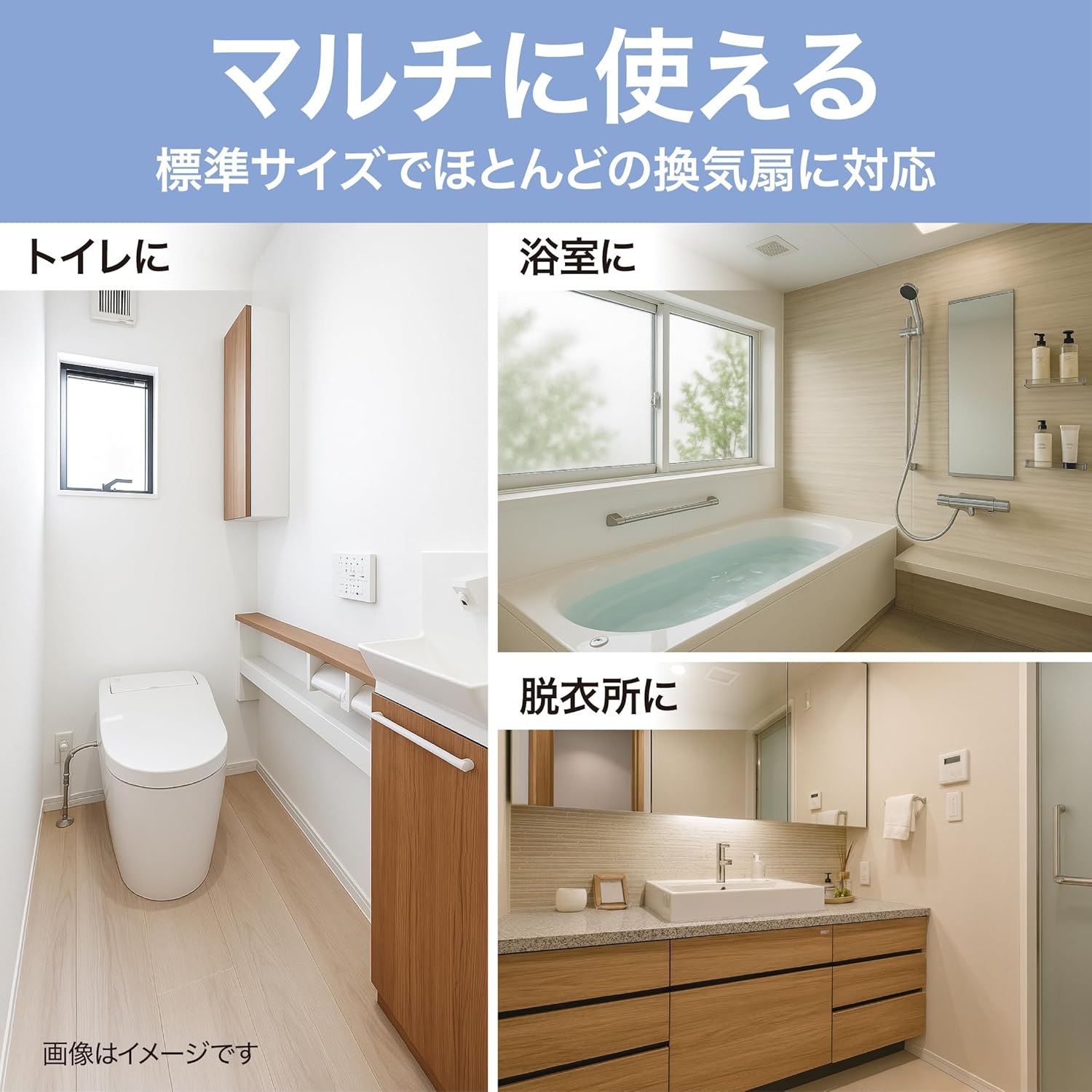 Lakurasu Stick-On Cleaning Ventilation Fan Filter, 11.8 X 11.8 Inches (30 X 30 Cm), Disposable for Bathrooms and Toilets, Dust Prevention, Set of 40 image number 2