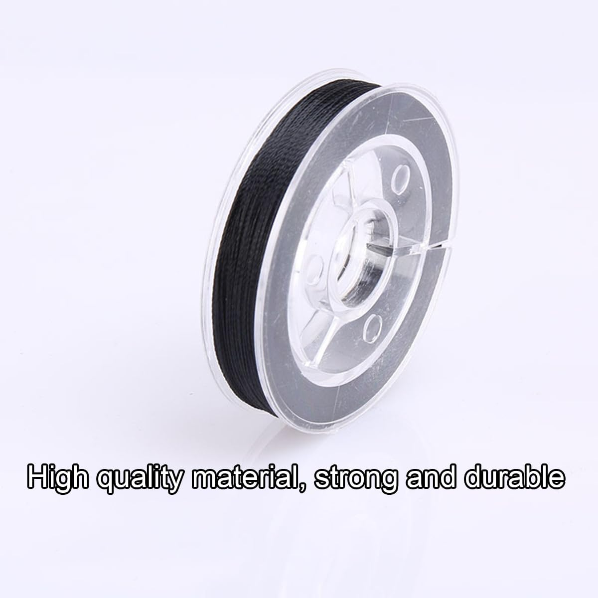 AIMALL 7 PCS Fishing Rod Guide Ring Binding Line - 100M-110M, 300D Diameter, Metal Wire, DIY Rod Modification - Speckled Colour image number 2