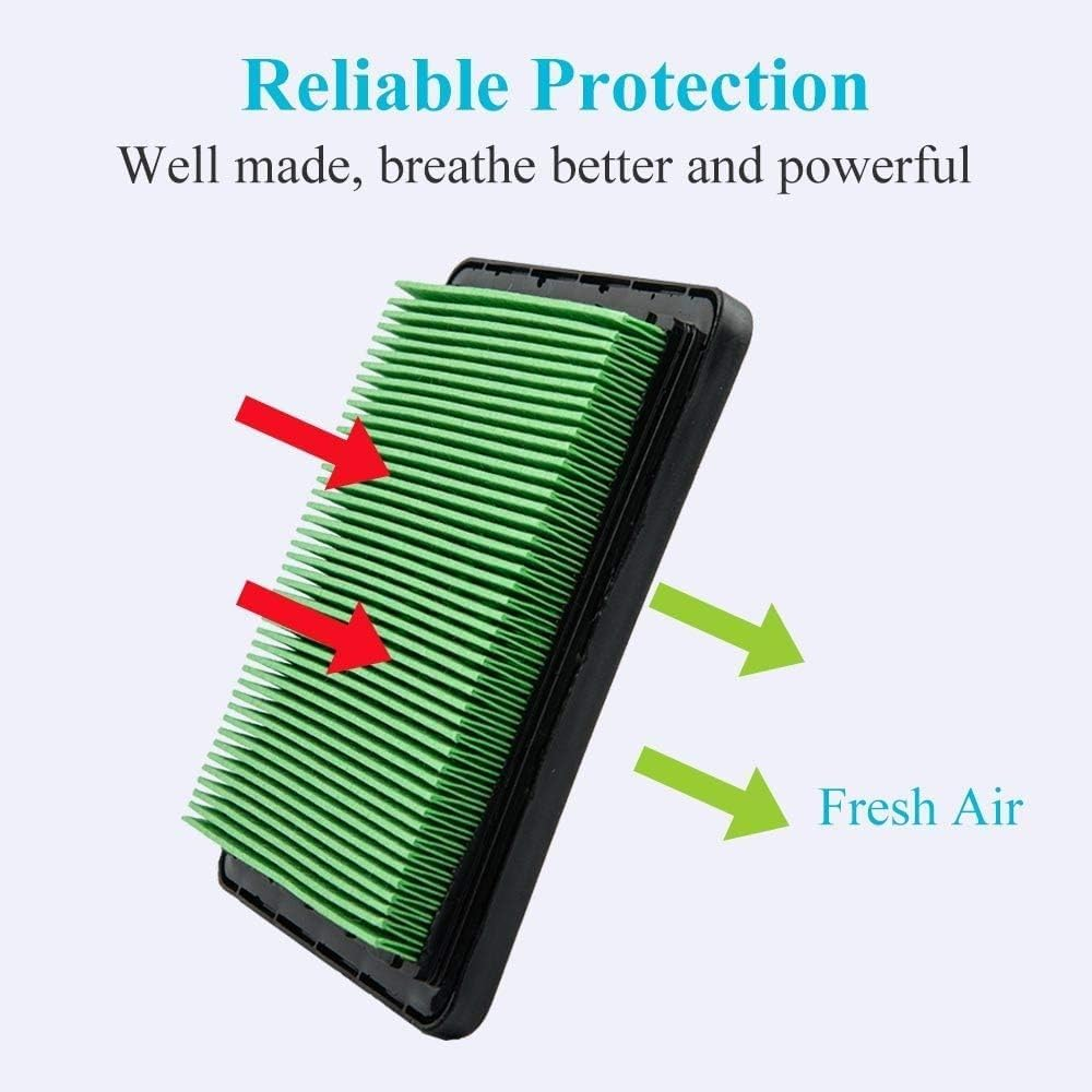 2PCS Air Filter Compatible with Honda GCV160 GCV190 / Husqvarna 7021P, Premium Lawn Mower Air Cleaner Element, Replaces# 17211-Zl8-023 image number 1