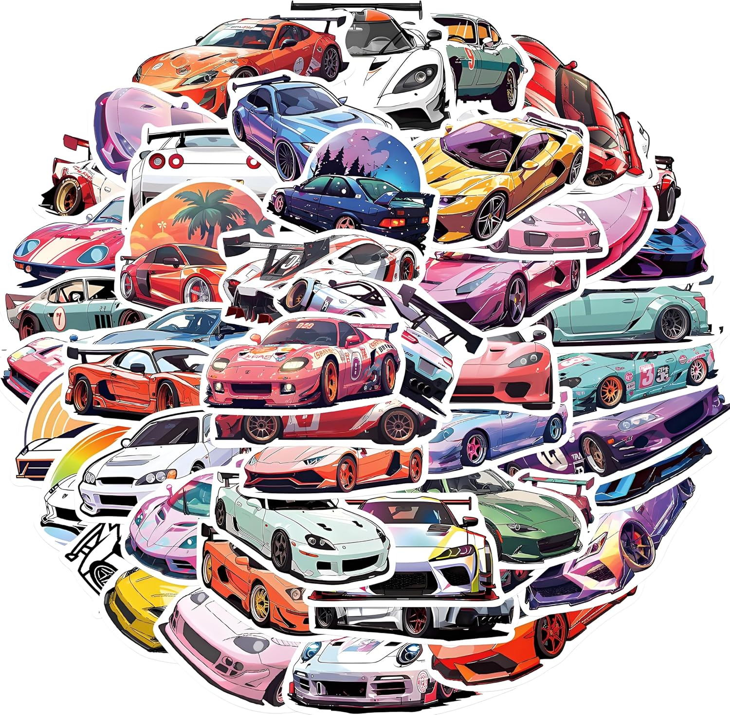 Car Stickers, Vinyl Waterproof Stickers for Laptop, Bumper, Skateboard, Water Bottles, Computer, Phone, Party Favours Gifts for Kids Teens Girls Adults image number 3