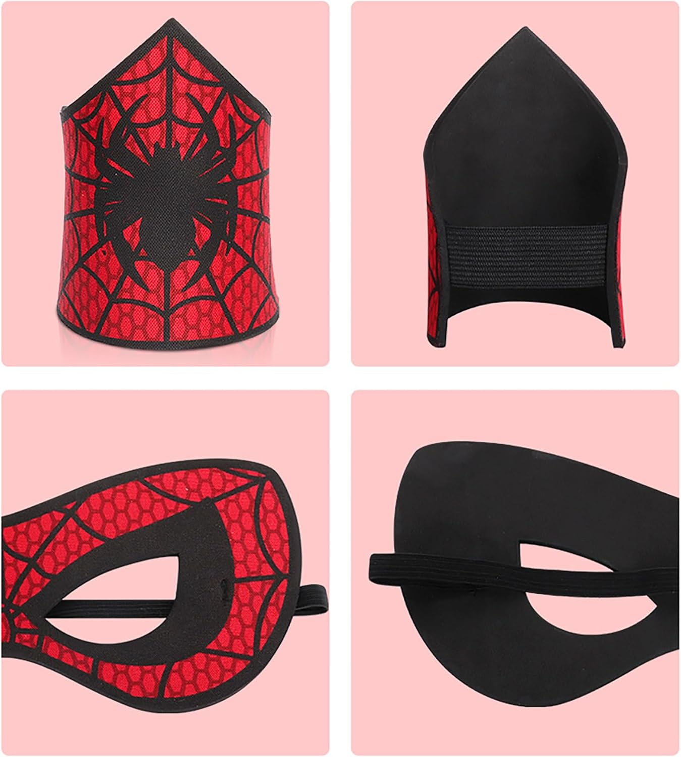 Pper-Jie Spider Mask for Kids Halloween Spider Costume Masks with Wristbands for Boys Party Cosplay image number 5