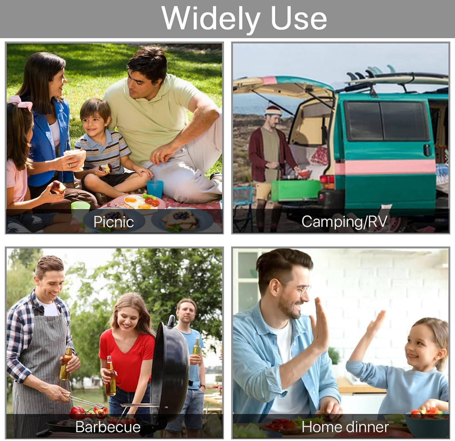 18Pcs Wheat Straw Dinnerware Serving Set for 6, Colorful Lightweight Plates Bowls Cups Sets, Unbreakable Reusable Plates, Microwave Dishwasher Safe, Perfect for Camping, Picnic, Outdoor Barbecue image number 2