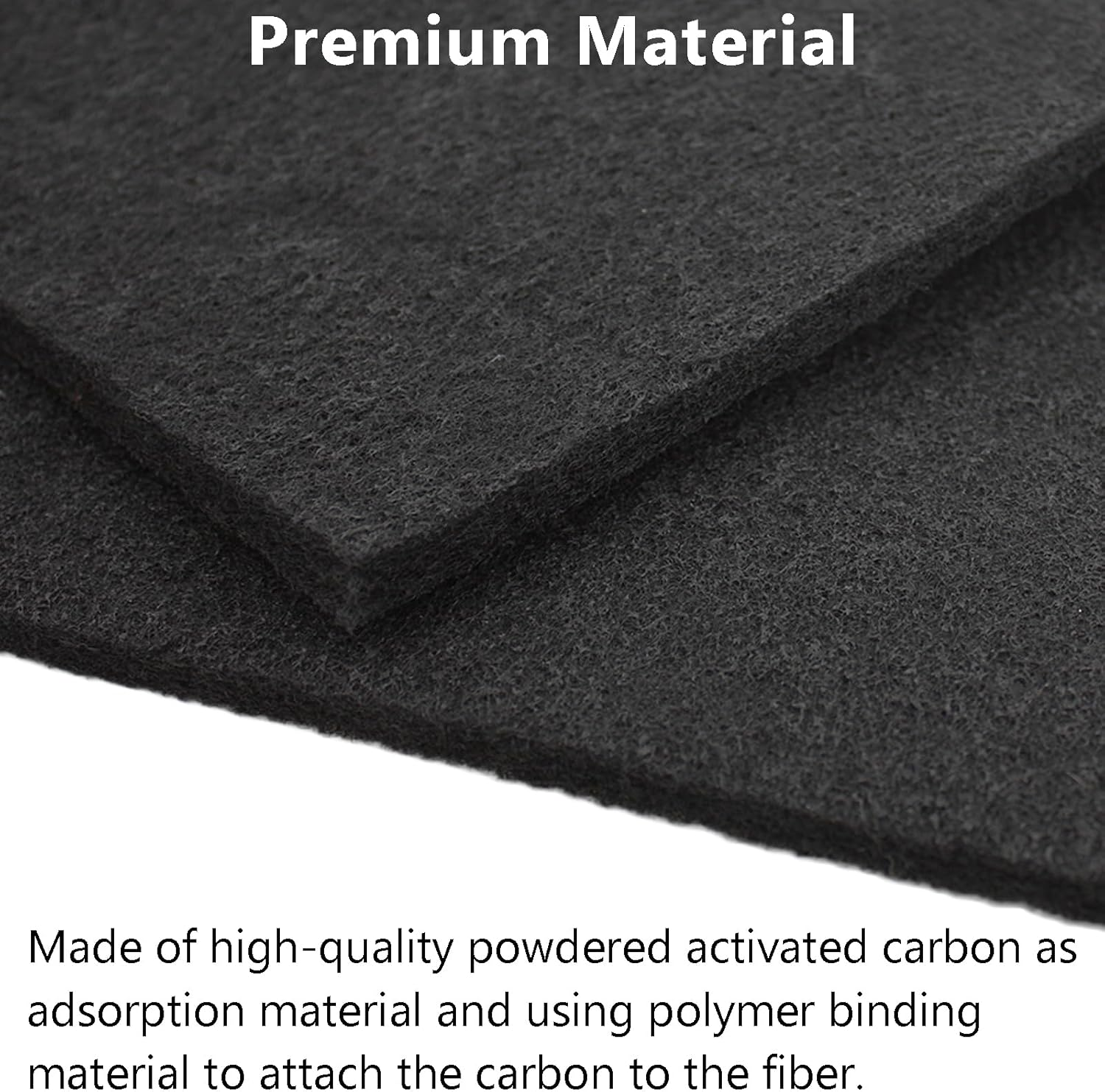 Acbbmns 2Pcs Universal Activated Carbon Filter, 480 X 160Mm X 10Mm Range Hood Filter Charcoal Sheet for Air Purifiers Furnace Filters image number 2