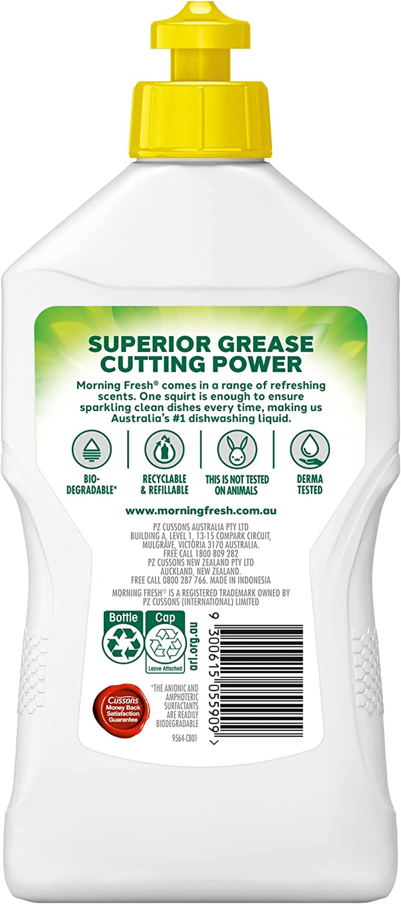 Morning Fresh Lemon Dishwashing Liquid 400 Ml (Pack of 12) image number 2