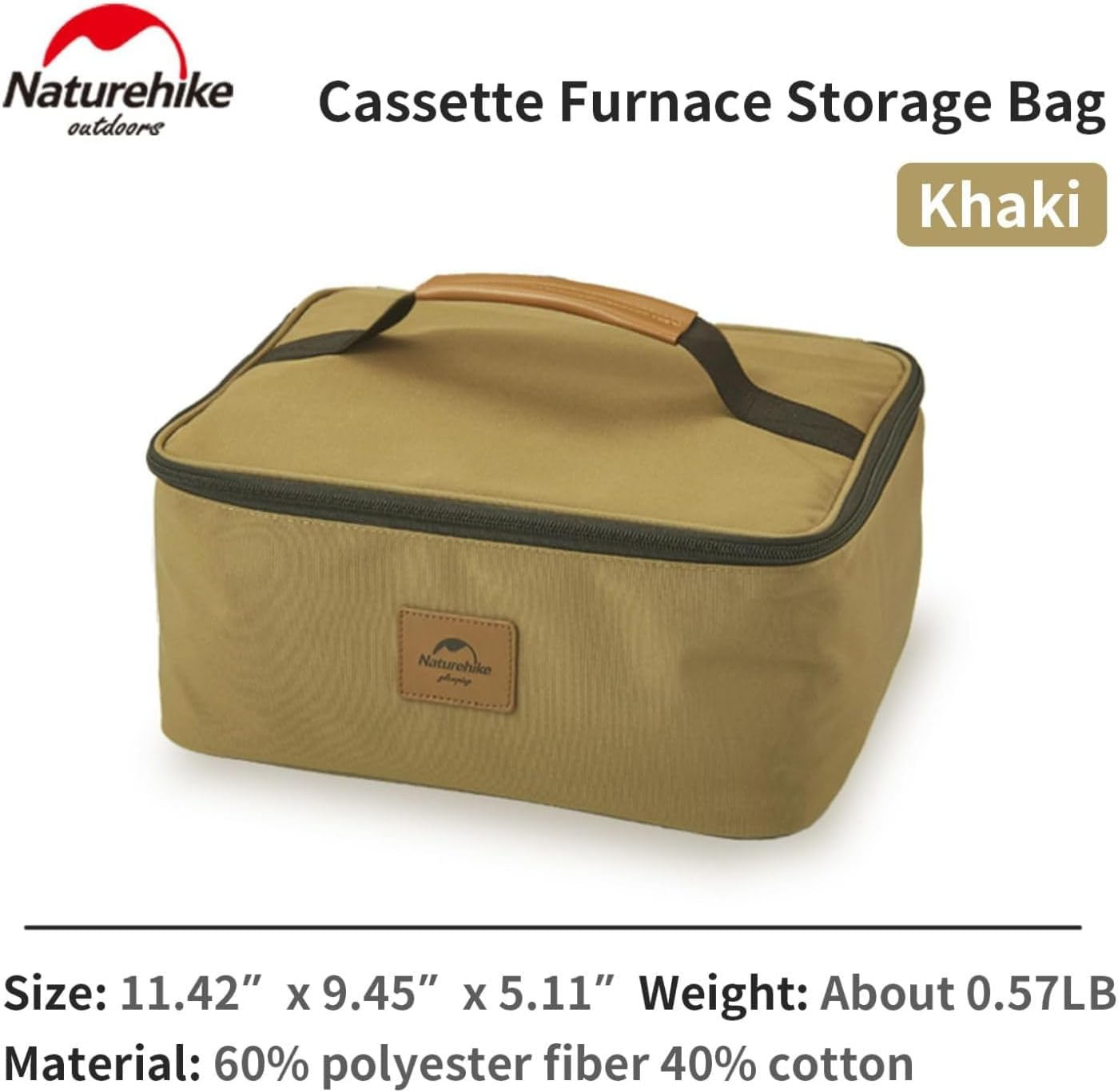 Naturehike Lightweight Cassette Camping Storage Bag, Portable Camping Cookware Organizer, Large Capacity Camp Stove Storage Bags for Outdoor