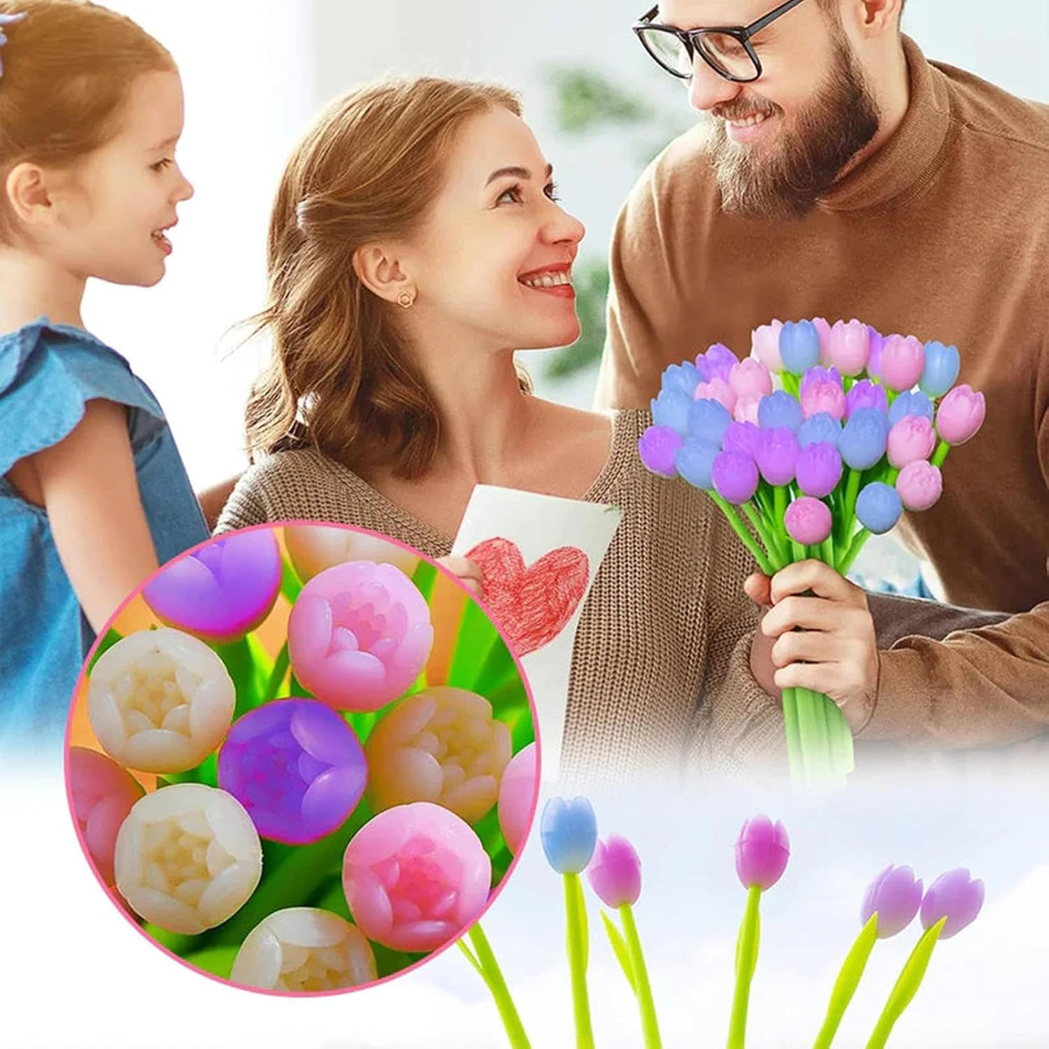 Ballpoint Pens | 6Pcs Ballpoint Pens Creative Gel Ink Rollerball Pen | 0.5Mm Rollerball Pens for School Home Office Stationery Store Kids Girls