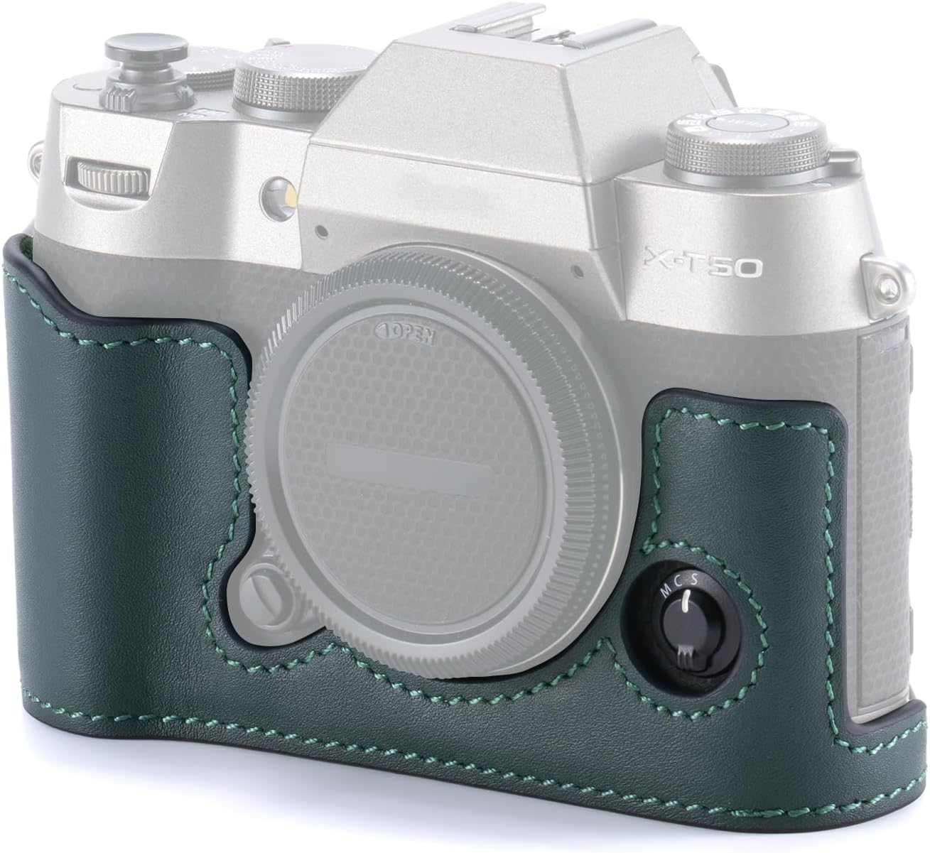 Tilta X-T50 Green Leather Camera Case Compatible with X-T50 1/4"-20 Thread TA-T71-LCC-GN image number 1