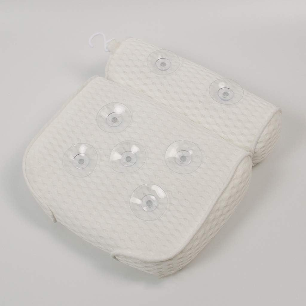 Bathtub Pillows, Bathtub Spa Pillow with 4D Air Mesh Technology and 7 Suction Cups Helps Support Head Back Shoulder and Neck Fits All Bathtub image number 4