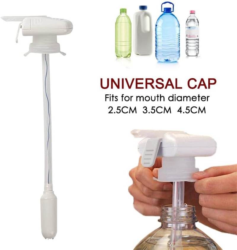 Leona Co Automatic Milk Dispenser, Electric Tap, Water Bottle Drink Dispenser, Portable Electric Beverage Dispenser Spillproof Pump, Suitable for Outdoor and Home Kitchens (2, White) - 1, Blue image number 2