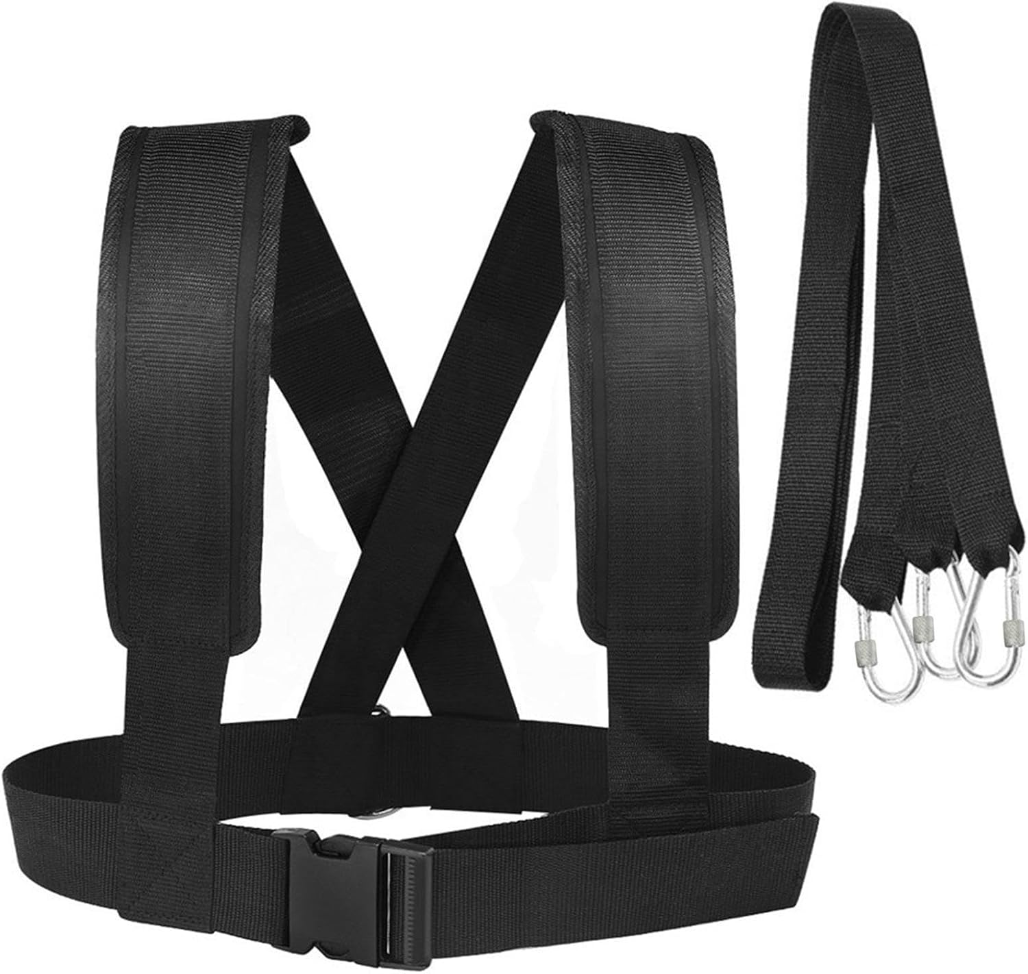 Sled Training Harness &ndash; Professional Resistance Pulling Gear, Athletic Strength Equipment | Adjustable Weight Sprint Strap, Strength Conditioning Belt, Fitness Exercise Accessory for Speed Performance image number 4