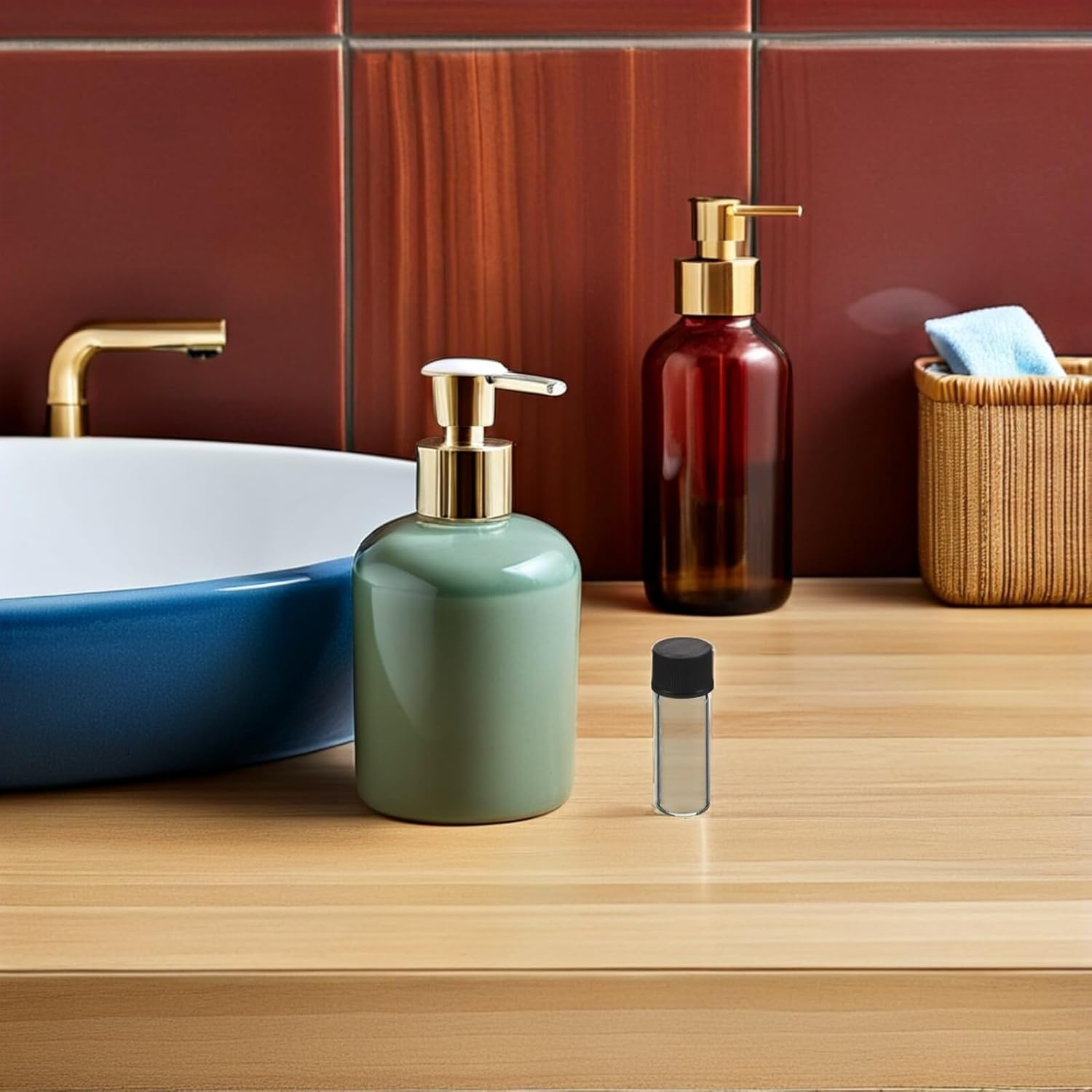 LIFKOME 100Pcs 2Ml Glass Sample Vials Screw Caps, Small Refillable Liquid Containers for Lab, Travel and Cosmetic Samples image number 5