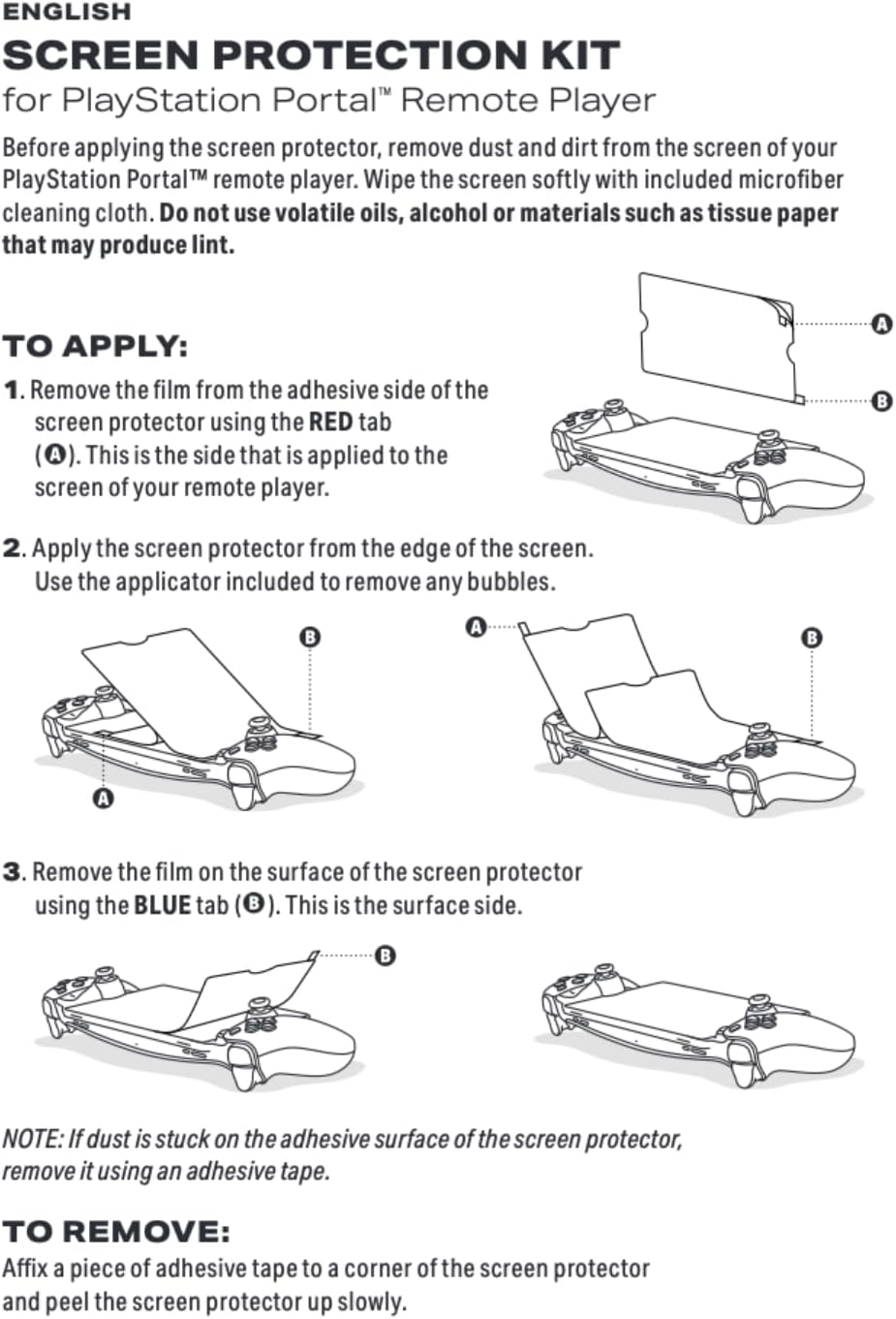 Powera Screen Protection Kit for Playstation Portal Remote Player image number 5