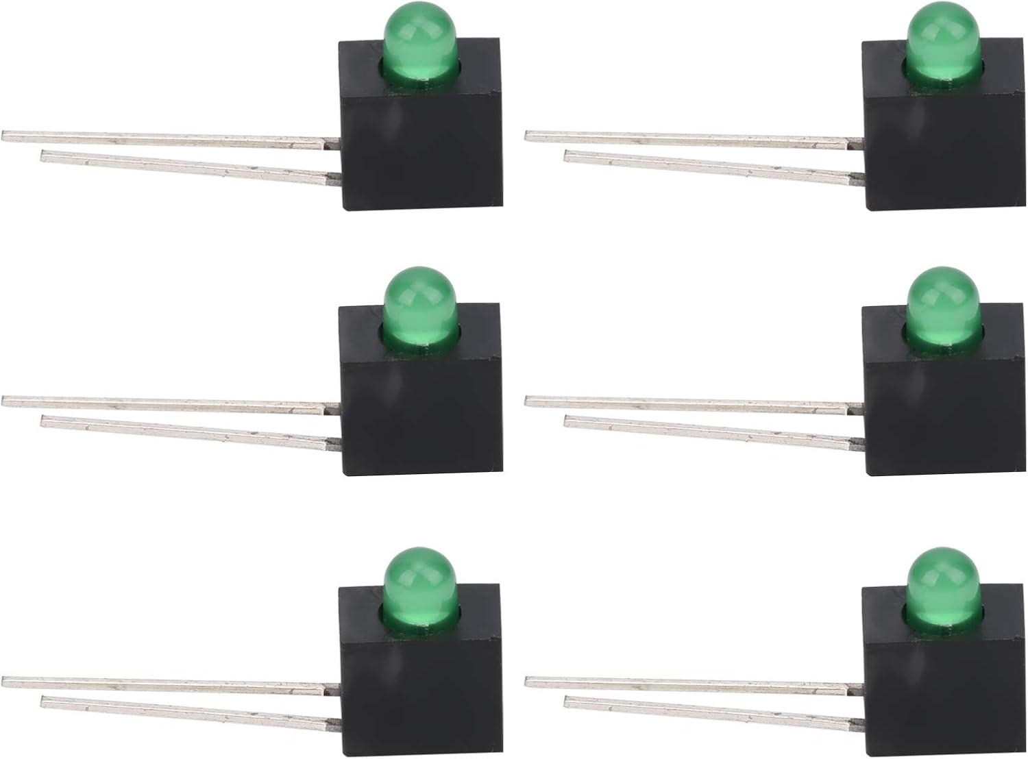 Mingzhe LED Lampshade Holder 3Mm 90 Degree Bend Light Industrial Control Components Applicable PC Board (Blue Light)