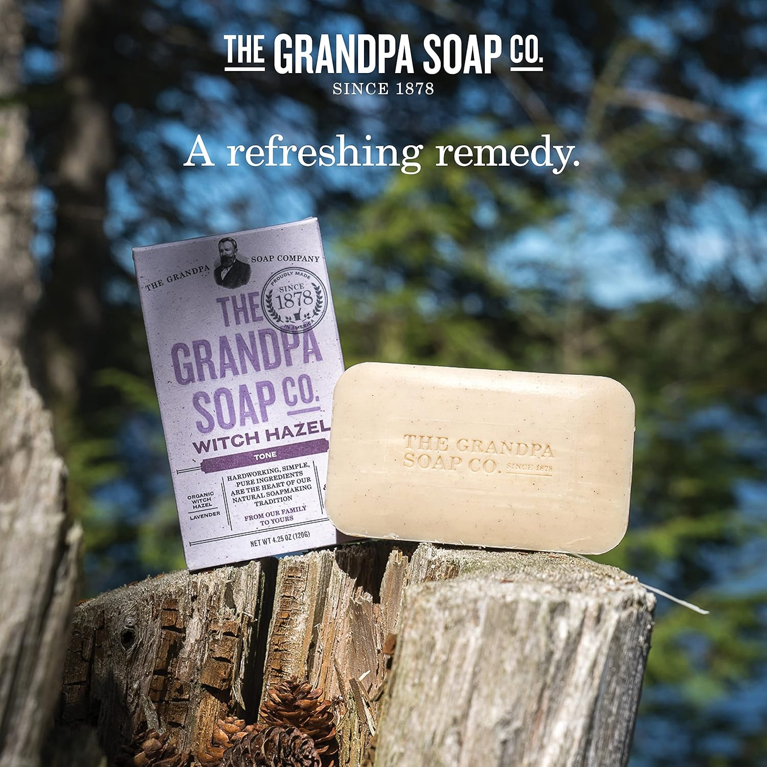 Grandpa'S Grandpas Soap Bar Witch Hazel, 4.25 Oz image number 2
