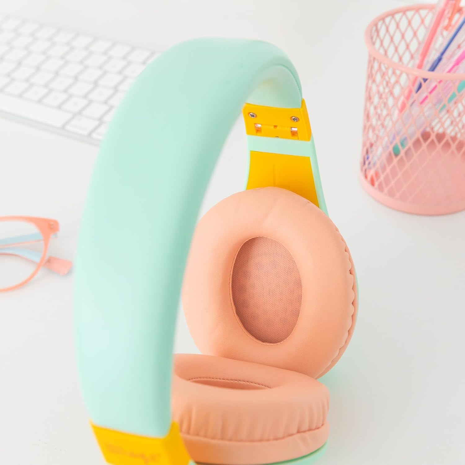 WONDEE Mr Wonderful Gifts Wireless Bluetooth Headphones Sound Quality with Exclusive and Cheerful Design Noise Cancelling Headphones Fitness Headphones image number 1