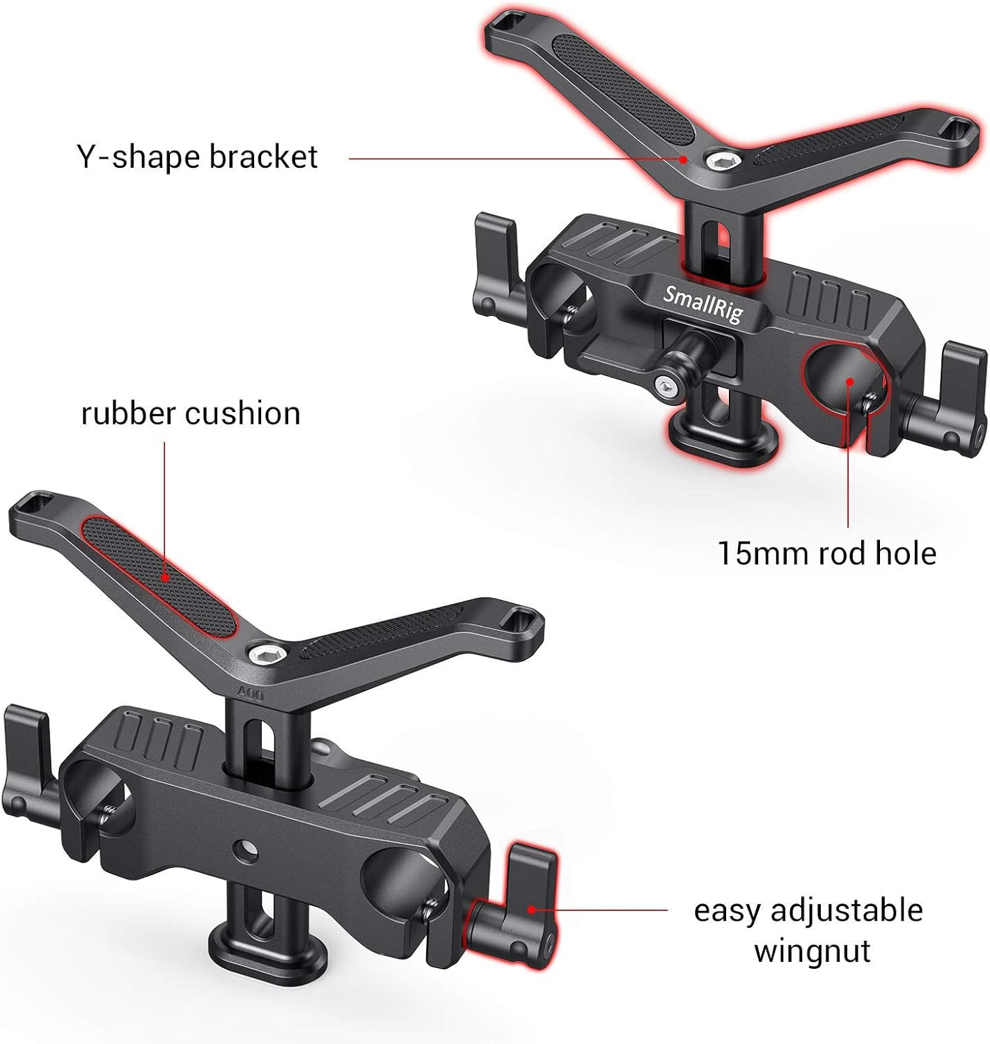 SMALLRIG 15Mm Long Lens Support Bracket Height Adjustable for DSLR Camera Shoulder Rig - BSL2680 image number 6
