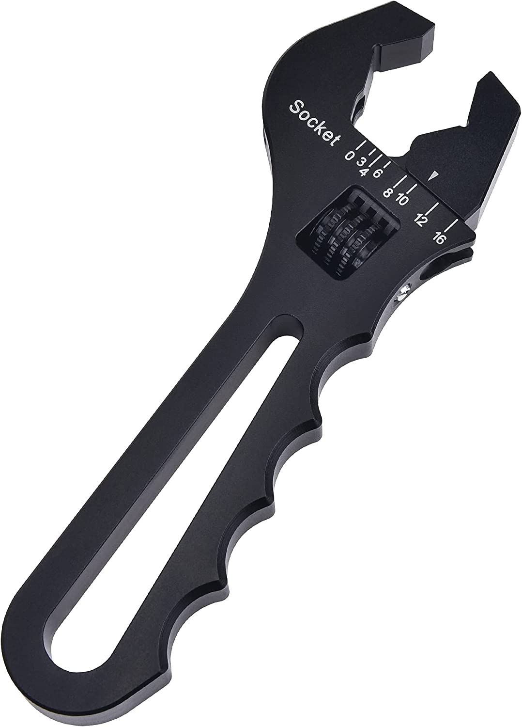 EVIL ENERGY an Hose Fitting Adjustable Wrench Spanner Lightweight Aluminum 3AN-16AN Black