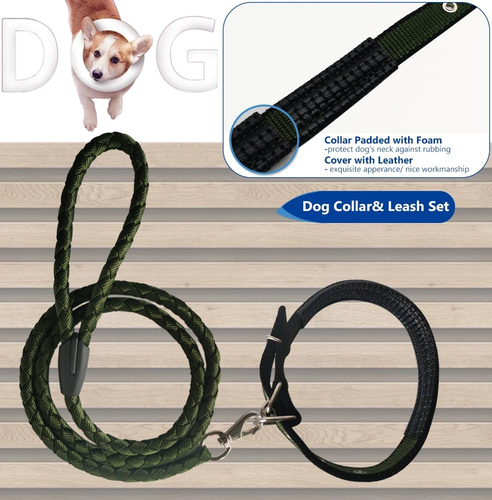 RINGSUN Dog Harness Collar Leash Set, No-Pull Adjustable Dog Lead Set with Easy Control Soft Handle for Small Medium and Large Dogs, S image number 4