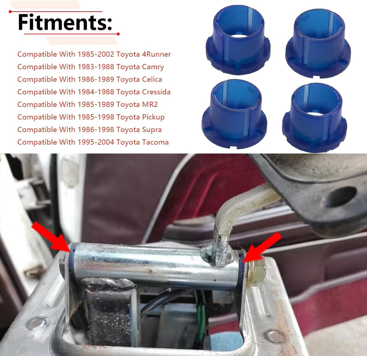 RLB-HILON Transmission Shift Bushing for 133884, Compatible with Toyota 4Runner Camry Tacoma Pickup Celica Cressida MR2 Supra Gear Shifter Bushing image number 4