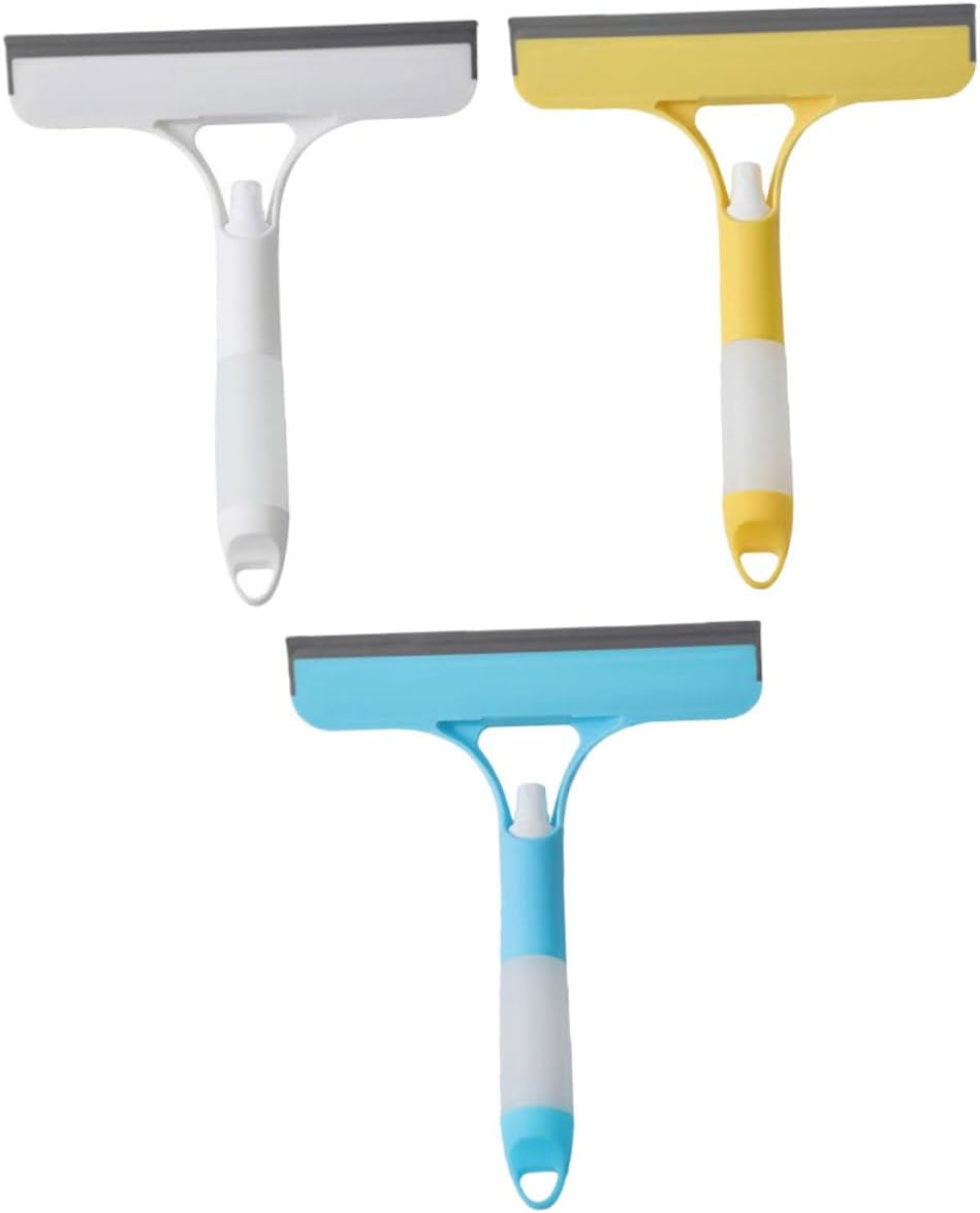 DECHOUS 3Pcs Shower Glass Squeegee with Sprayer Bottle Window Cleaner Tool for Home Stubborn for Shower Doors and Mirrors image number 3