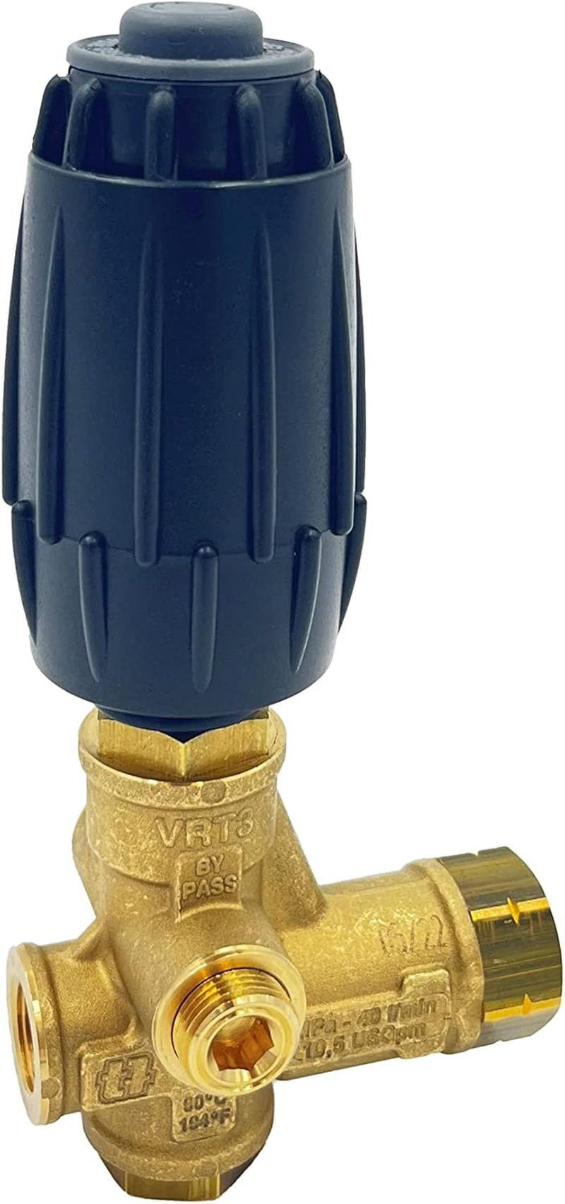 AR ANNOVI REVERBERI, VRT3-250, Pressure Washer Unloader -Blue Spring, 3,650 Max PSI, 10.5 Max GPM, 3/8" F Outlet, Adjustable Knob image number 4