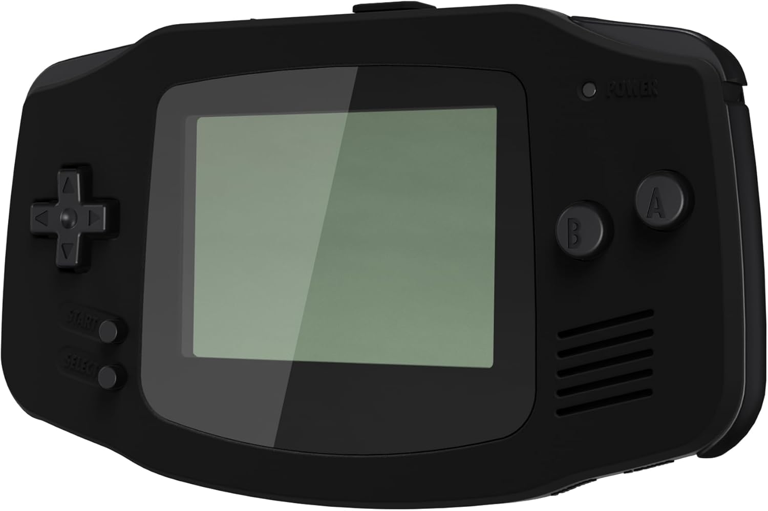 IPS Ready Upgraded Extremerate Black Soft Touch Replacement Shell Full Housing Cover & Black Screen Lens for Gameboy Advance - Compatible with Both IPS & Standard LCD - without Console & IPS Screen image number 1