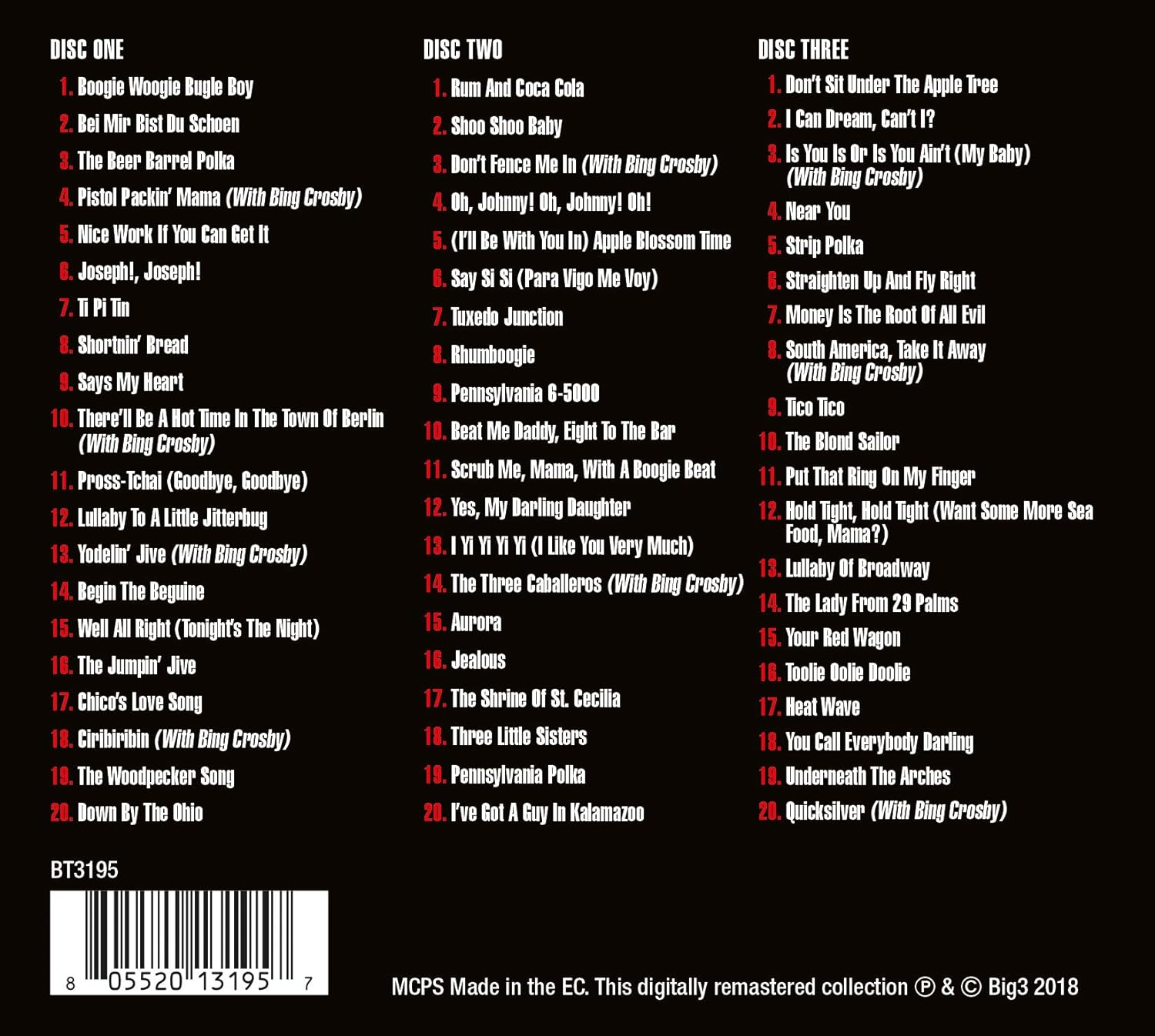 Andrews Sisters-Absolutely Essential CD image number 1