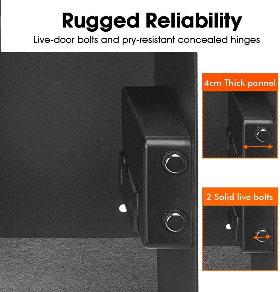 50L Electronic Safe Digital Security Box Home Office Cash Deposit Password image number 4