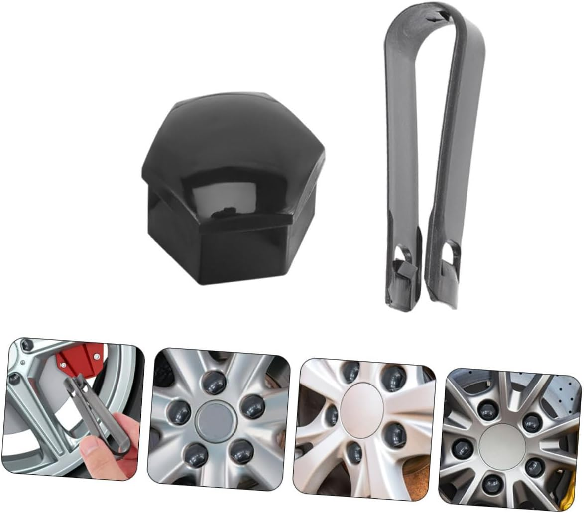 GLEAVI 40Pcs Car Wheel Nut Caps Tyre Accessories Wheel Nut Covers Fit Rim Bolts image number 5