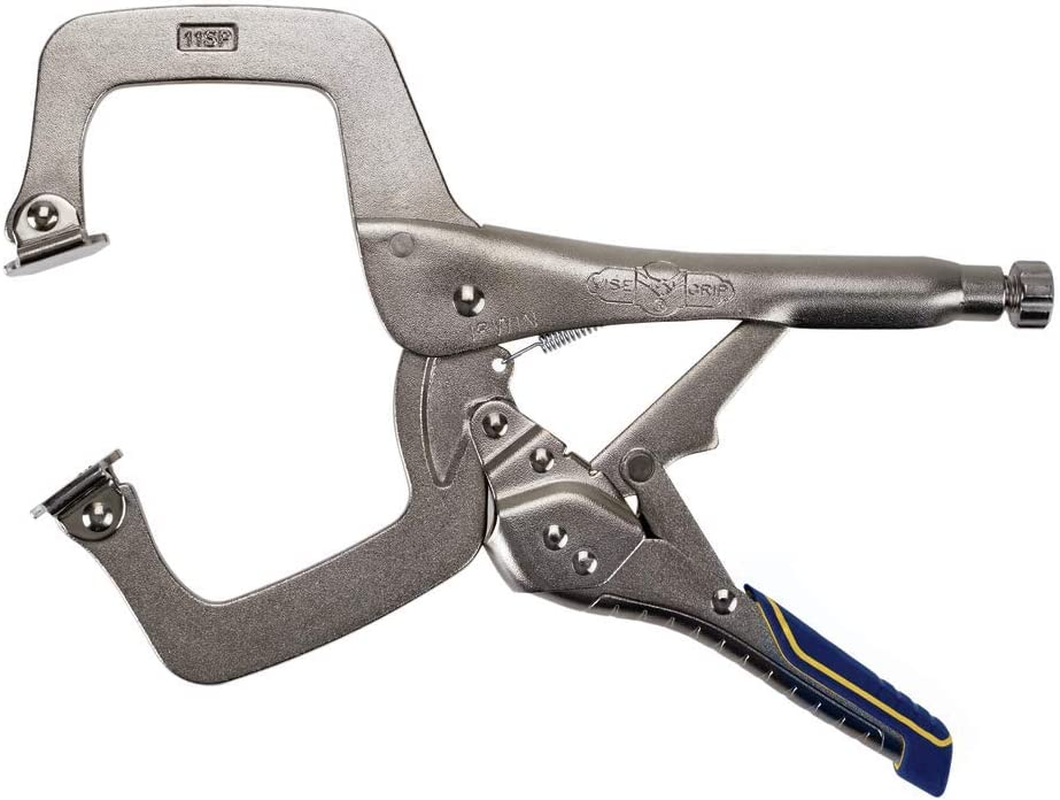 IRWIN VISE-GRIP Welding Pliers, Fast Release, C-Clamp with Swivel Pads, 11-Inch (IRHT82586) image number 3