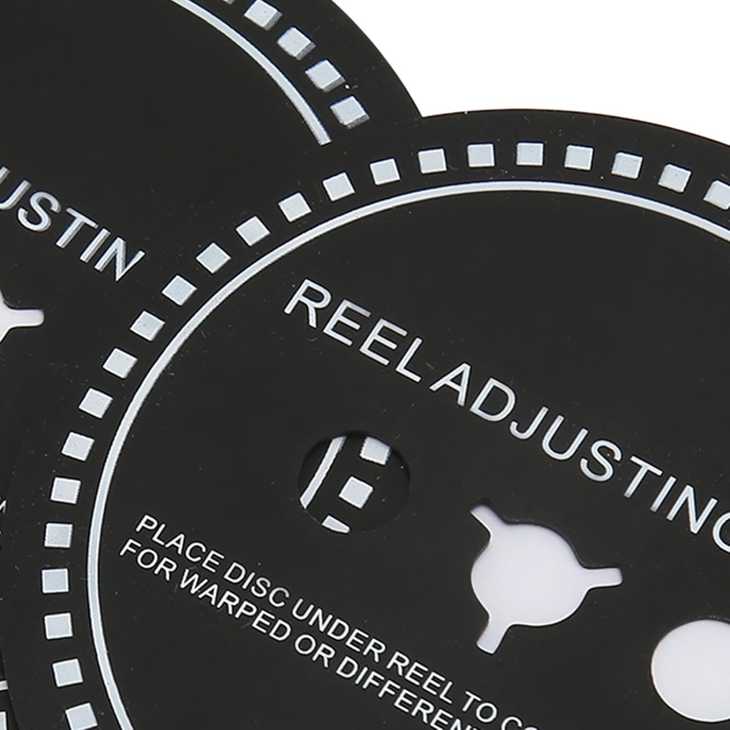 2PCS Nab HUB Adapter Spacer for Reel to Reel Tape Recorder, Silicone Reel Adjusting Disc for Reel to Reel Tape Recorder Black (0.8Mm) image number 2