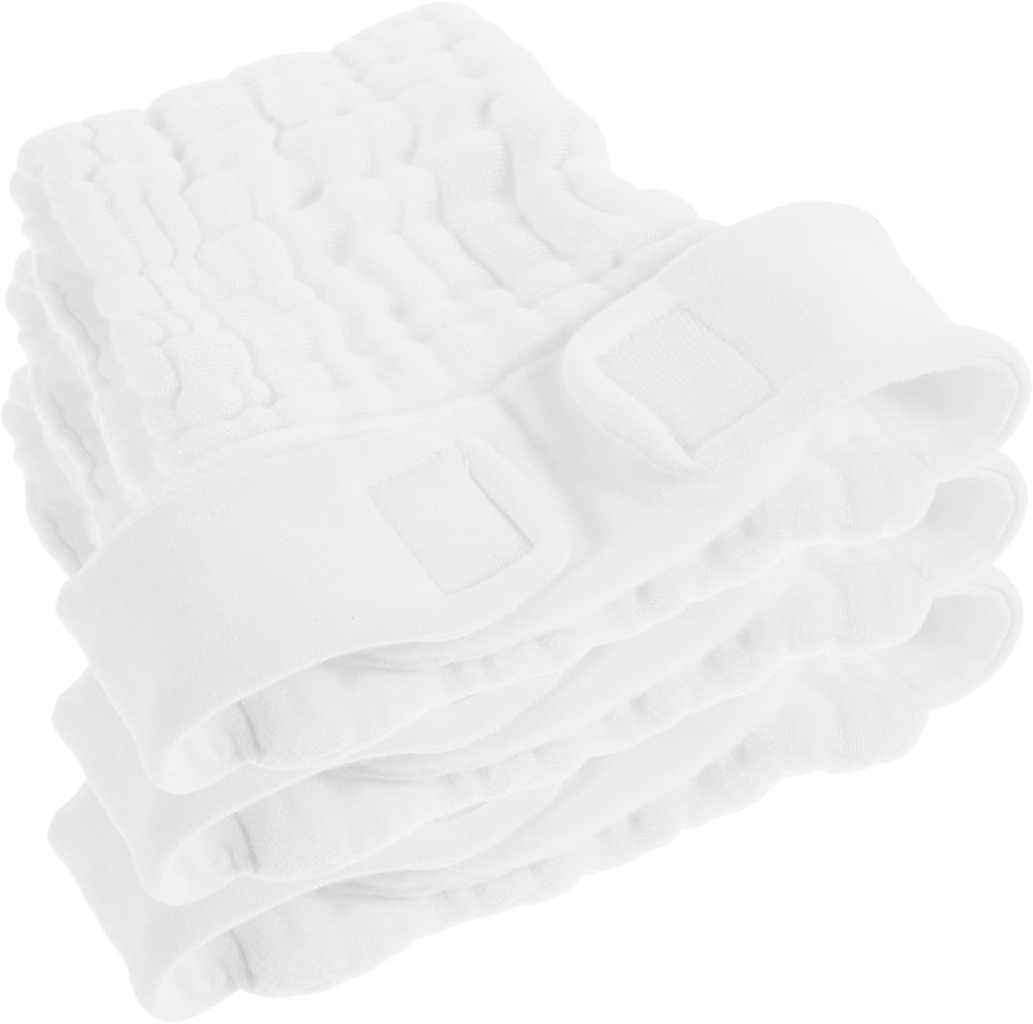 Healeved 3Pcs Newborn Cotton Diapers Reusable Cloth Diaper Pants for Girls Boys Washable Changing Pad image number 6