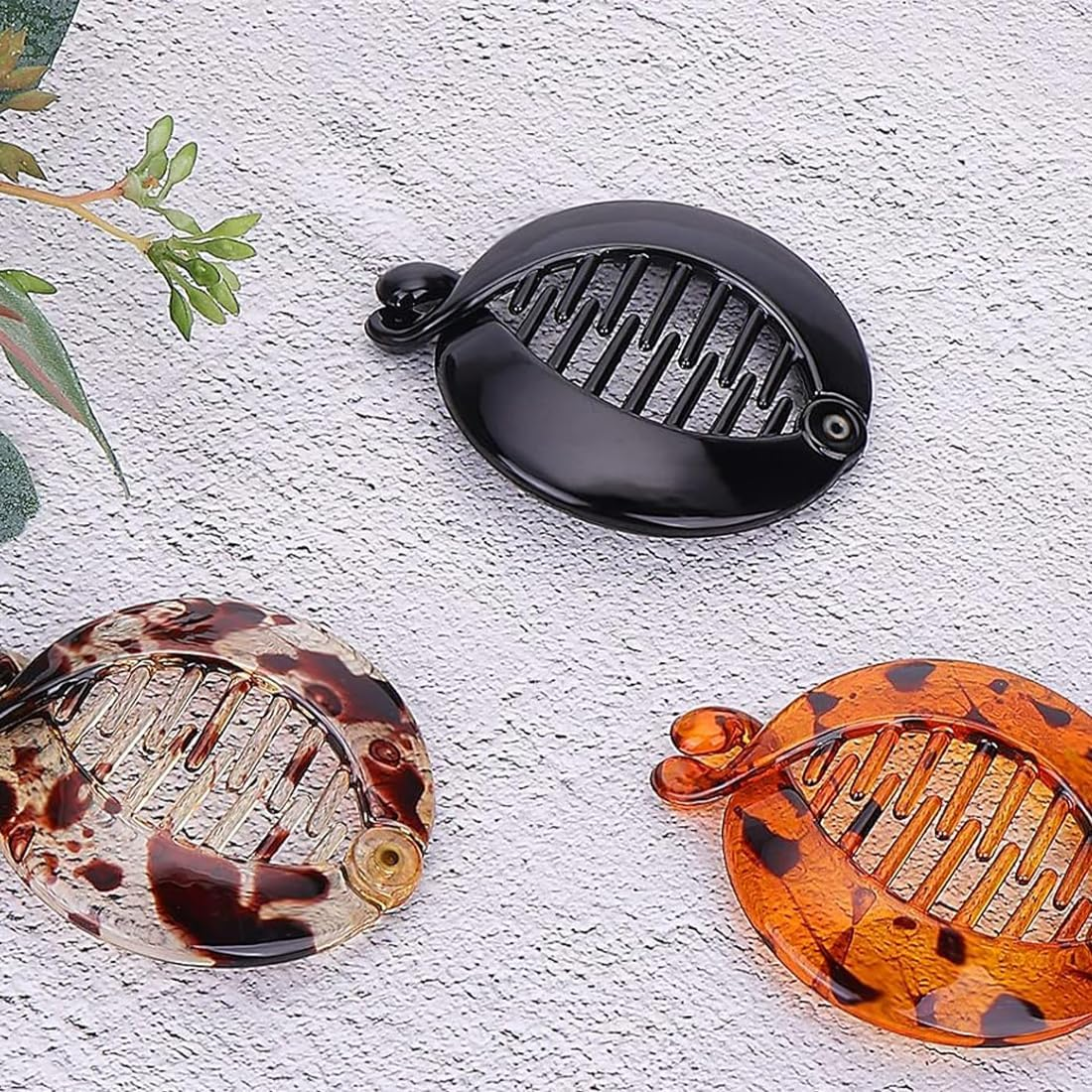 SJBAUTYO Pack of 4 Banana Clips, Hair Clips, Banana Fish, Banana Clip, Combs Fish Clips, Banana Clip, French Banana Clip for Women, Girls for Long, Curly or Straight Hair image number 3