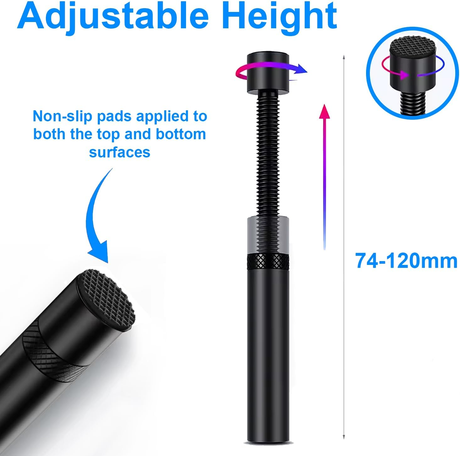 California JOS GPU Support Bracket Graphics Card Brace Anti-Sag Holder Height Adjustable Video Card Stand Black Large