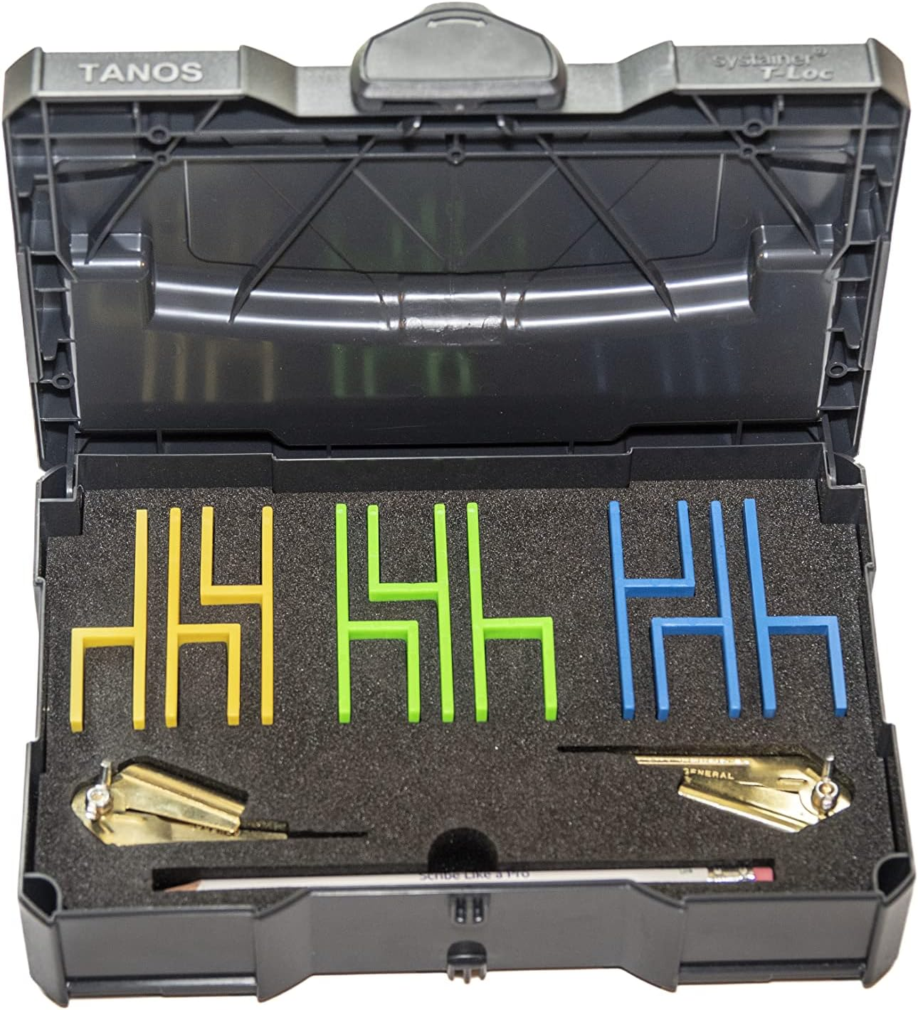 U-Scribe Jig Systainer Edition - Woodworking & Carpentry Jigs Set with Tool Box and Accessories Scribe like a Pro Mark Perfect Lines, Easier, Smarter Safer Multi Coloured 265Mm X 170Mm 75Mm image number 2